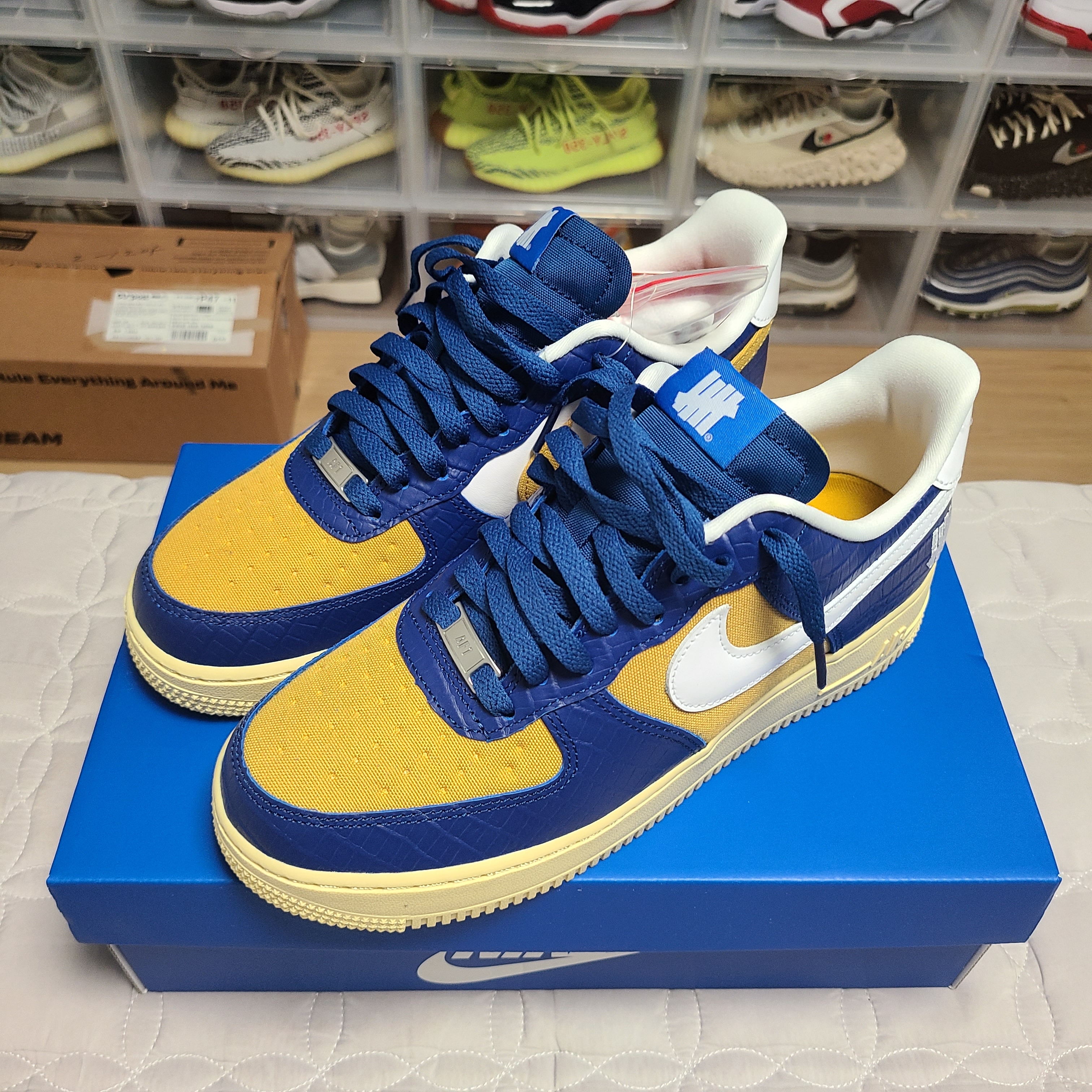Nike x Undefeated Air Force 1 Low SP 5 On It Court Blue 착용 스타일 - 2