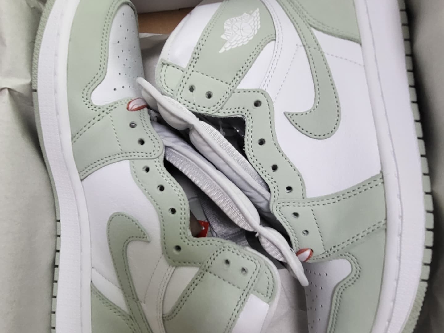 (W) Jordan 1 Retro High OG Seafoam 착용 스타일 - 4
