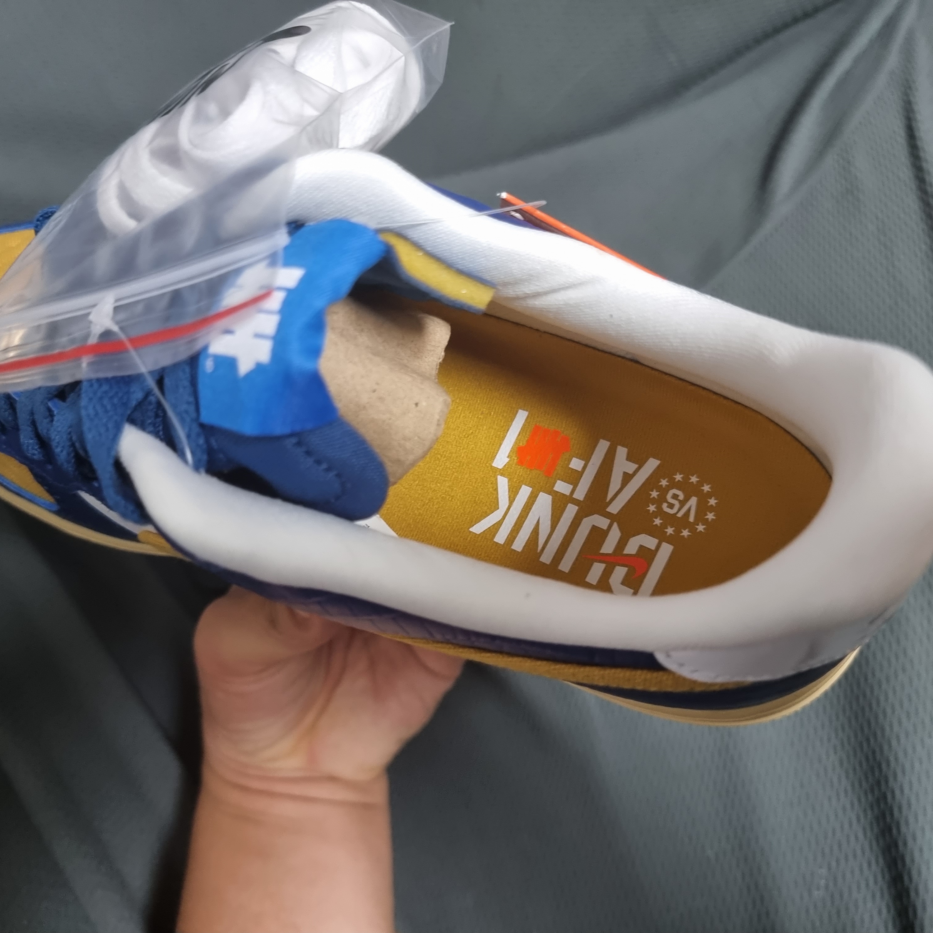 Nike x Undefeated Air Force 1 Low SP 5 On It Court Blue 착용 스타일 - 3
