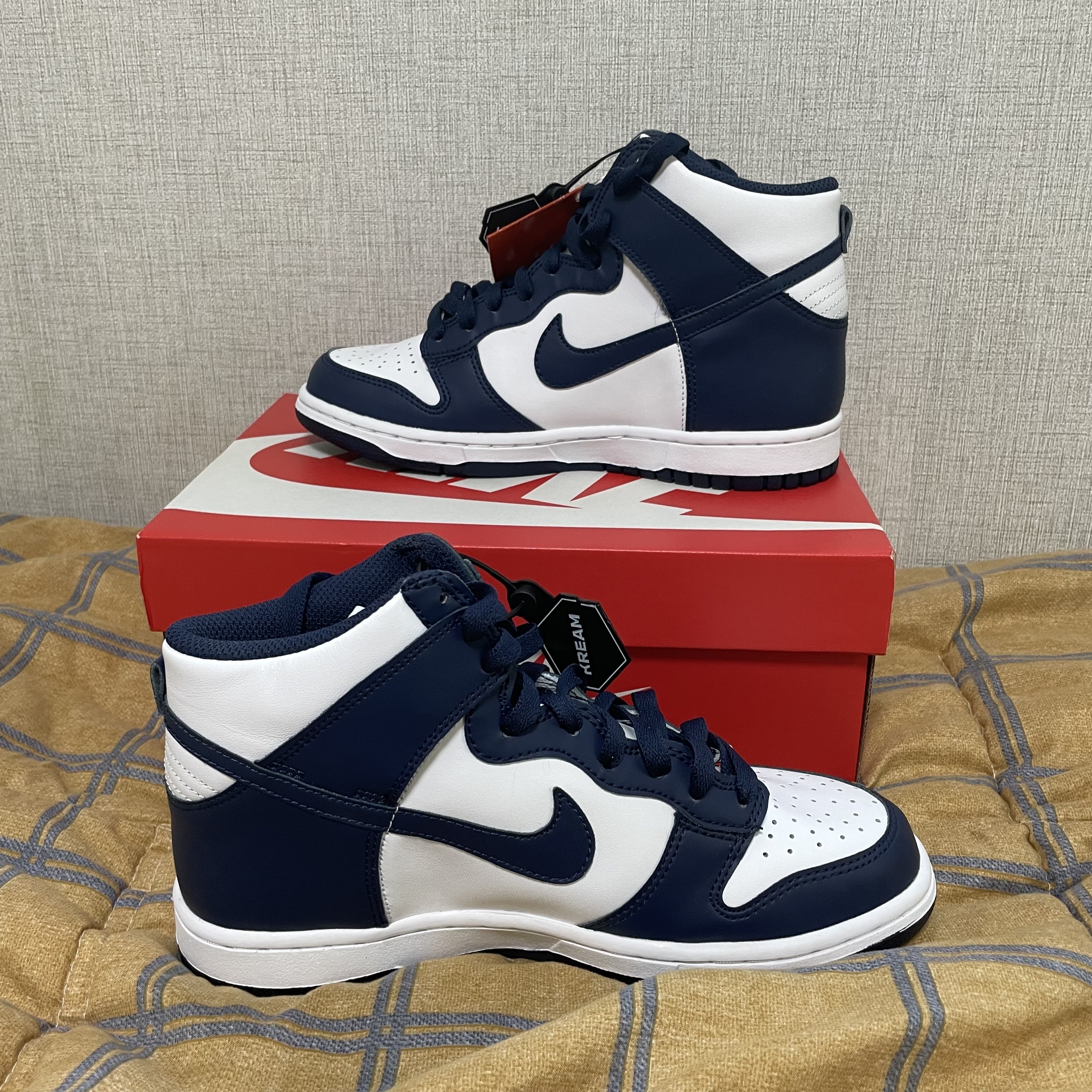(GS) Nike Dunk High Championship Navy 착용 스타일 - 2