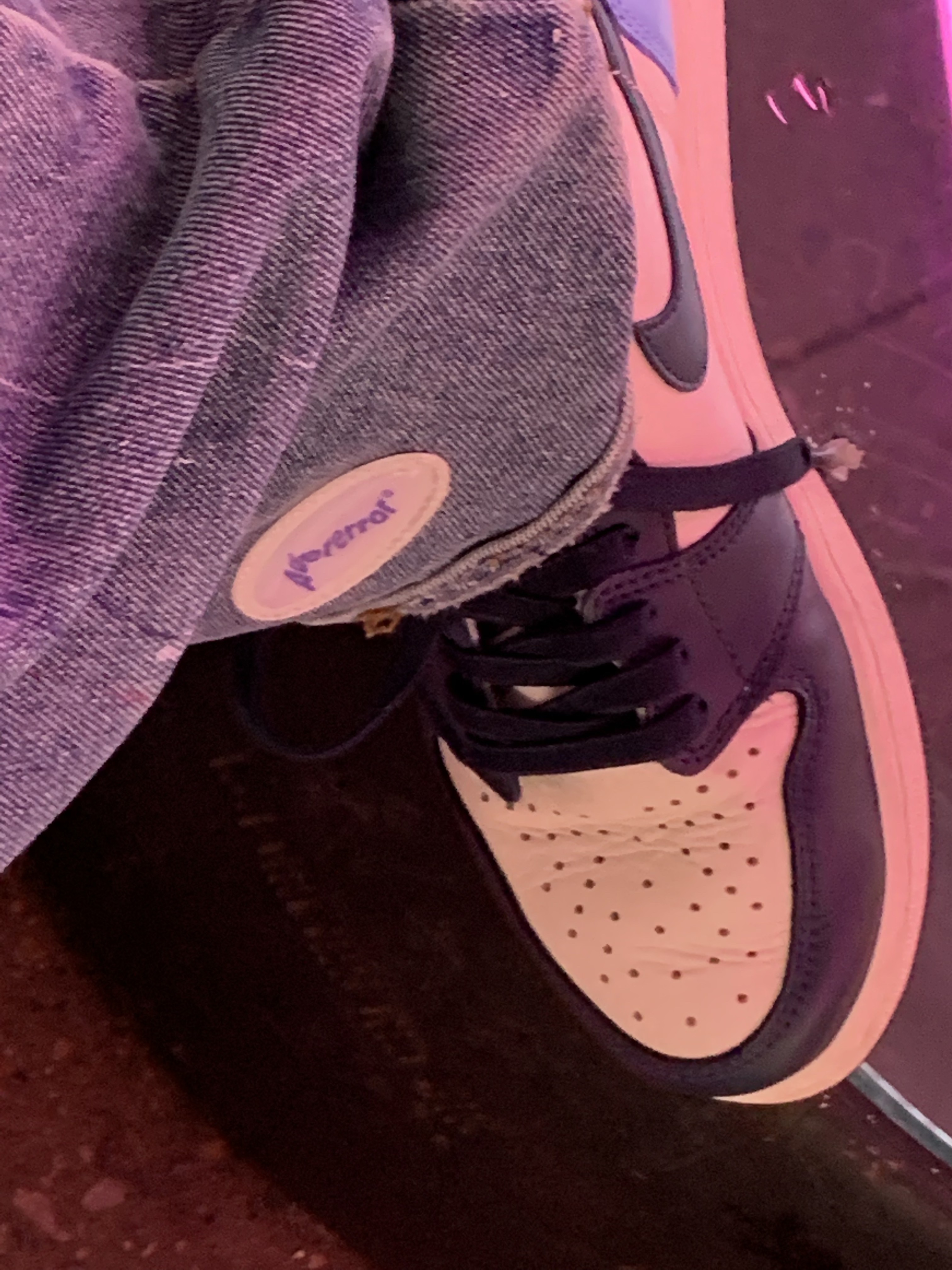Jordan 1 Retro High Obsidian UNC 착용 스타일 - 2