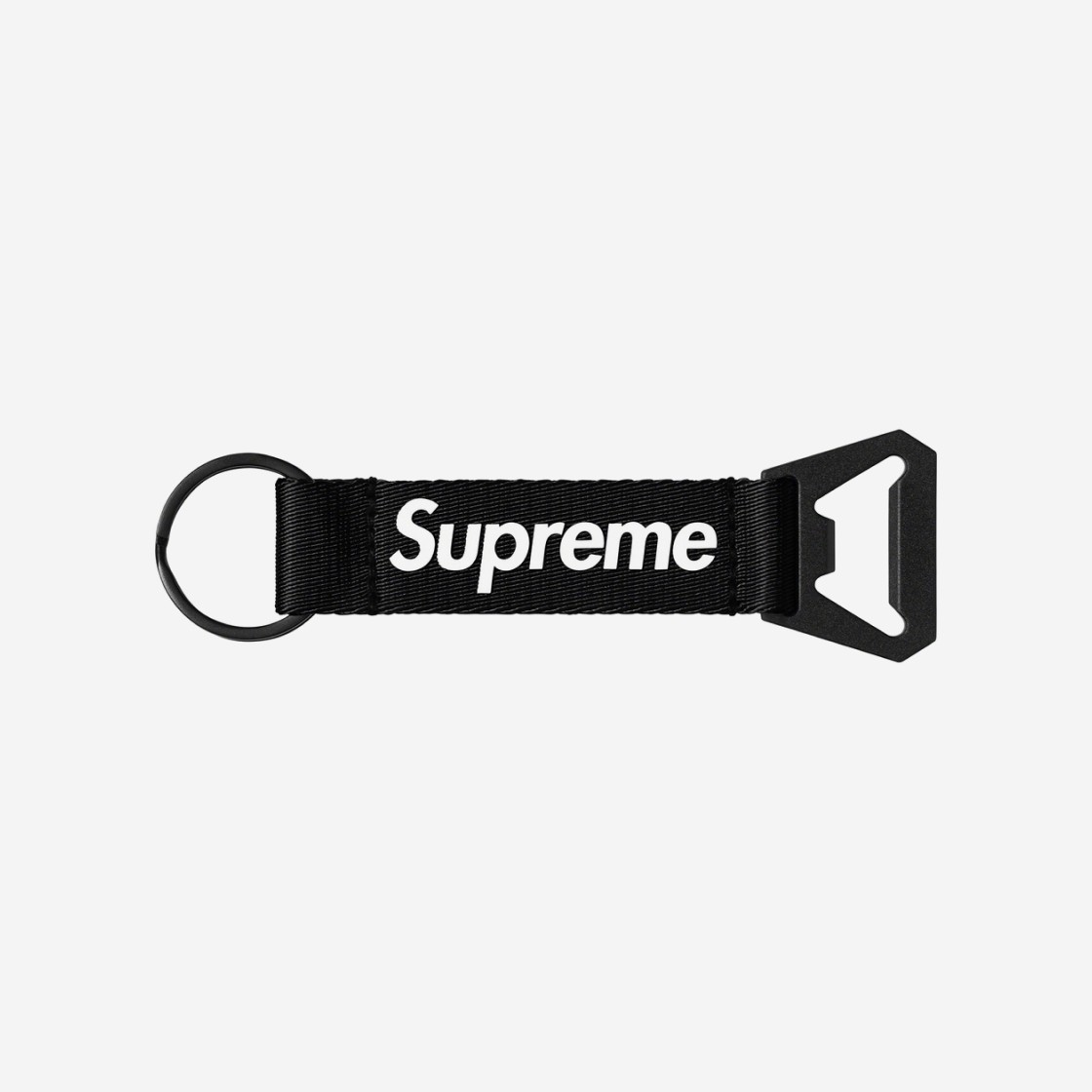 Supreme Bottle Opener Webbing Keychain Black - 21FW 상세 이미지 1