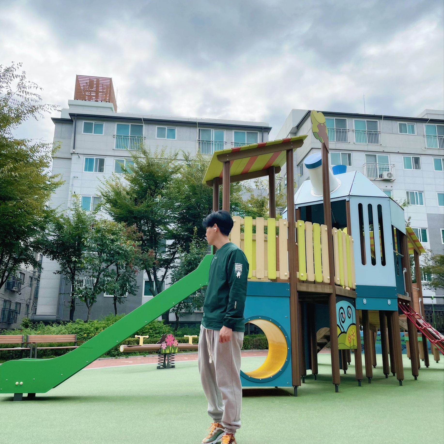Nike x Drake Nocta Golf Crewneck Top Green - Asia 착용 스타일 - 2