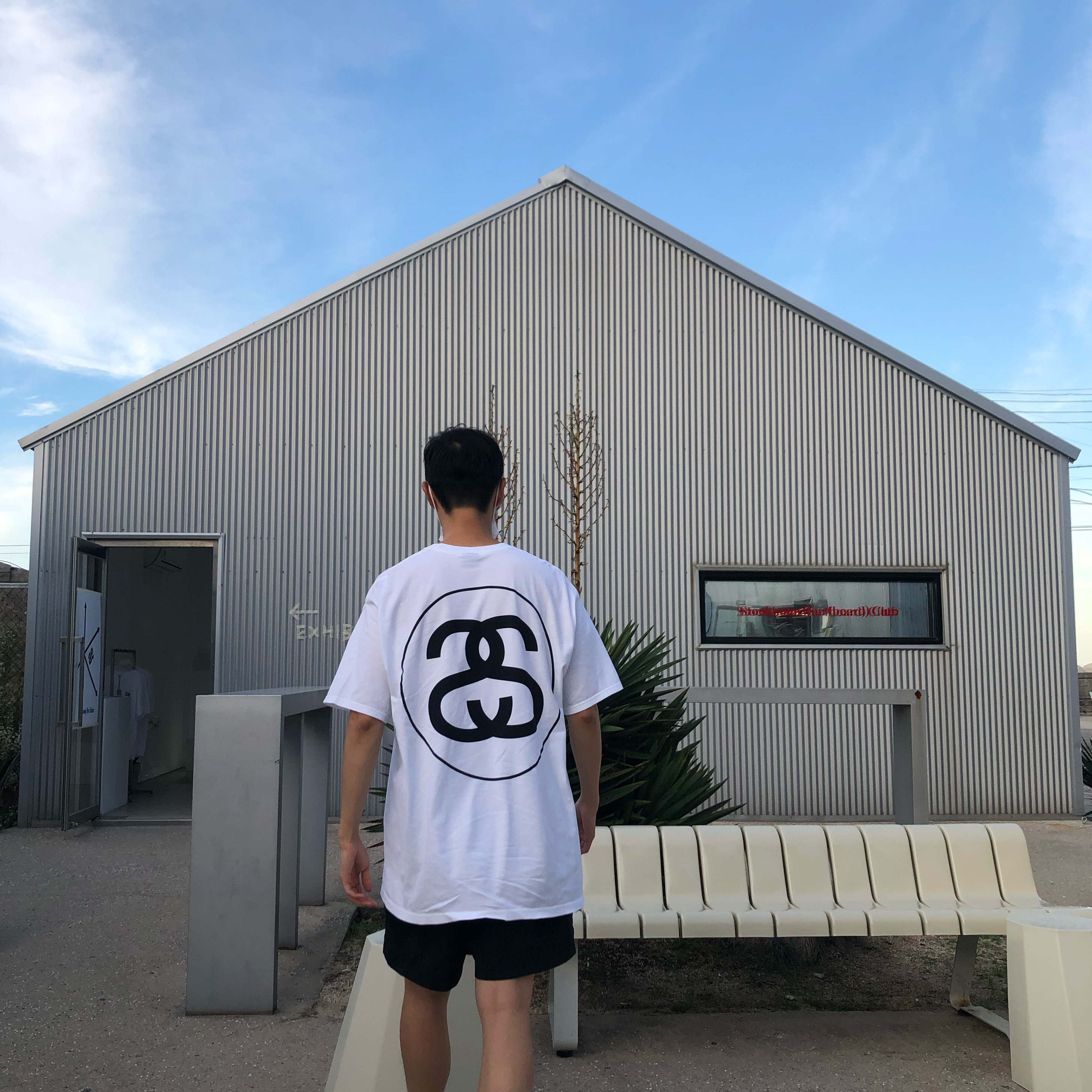 Stussy Big Link T-Shirt White 착용 스타일