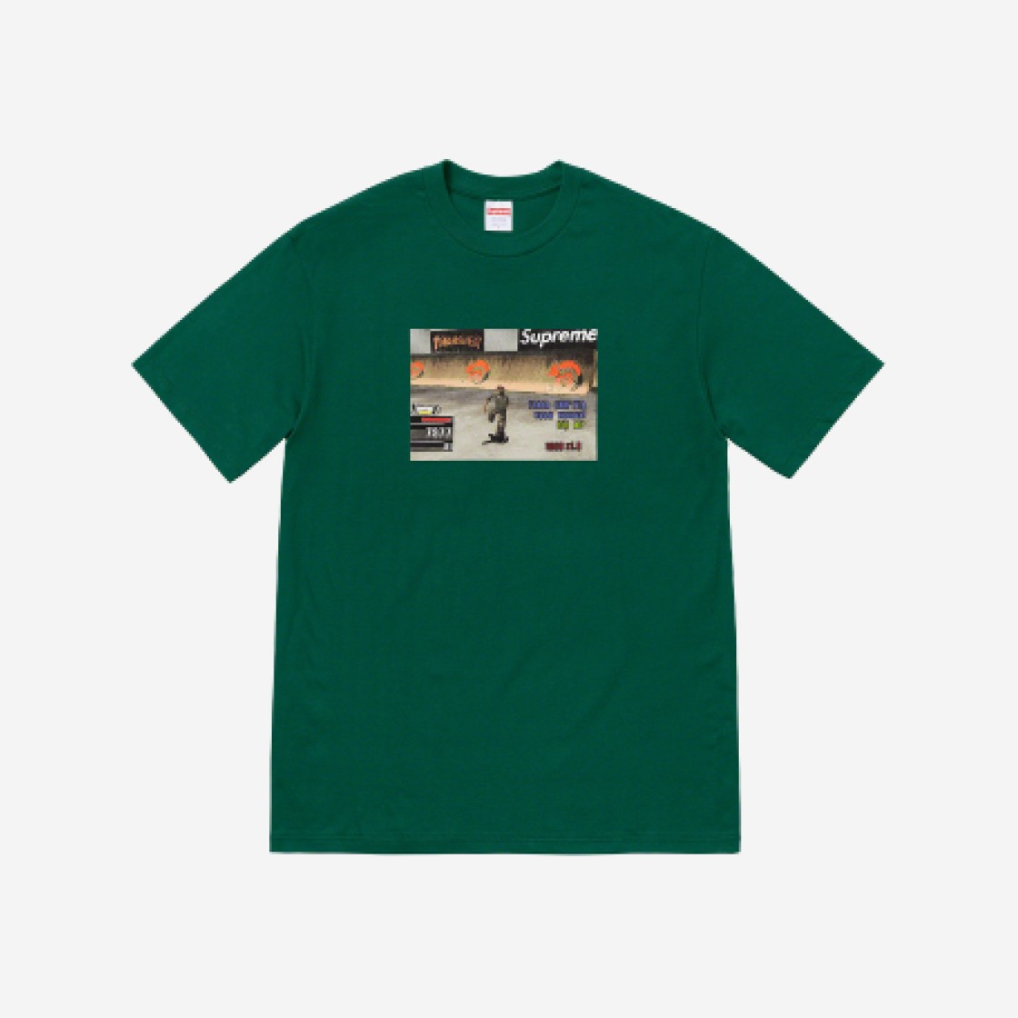 Supreme x Thrasher Game T-Shirt Dark Green - 21FW 상세 이미지 1