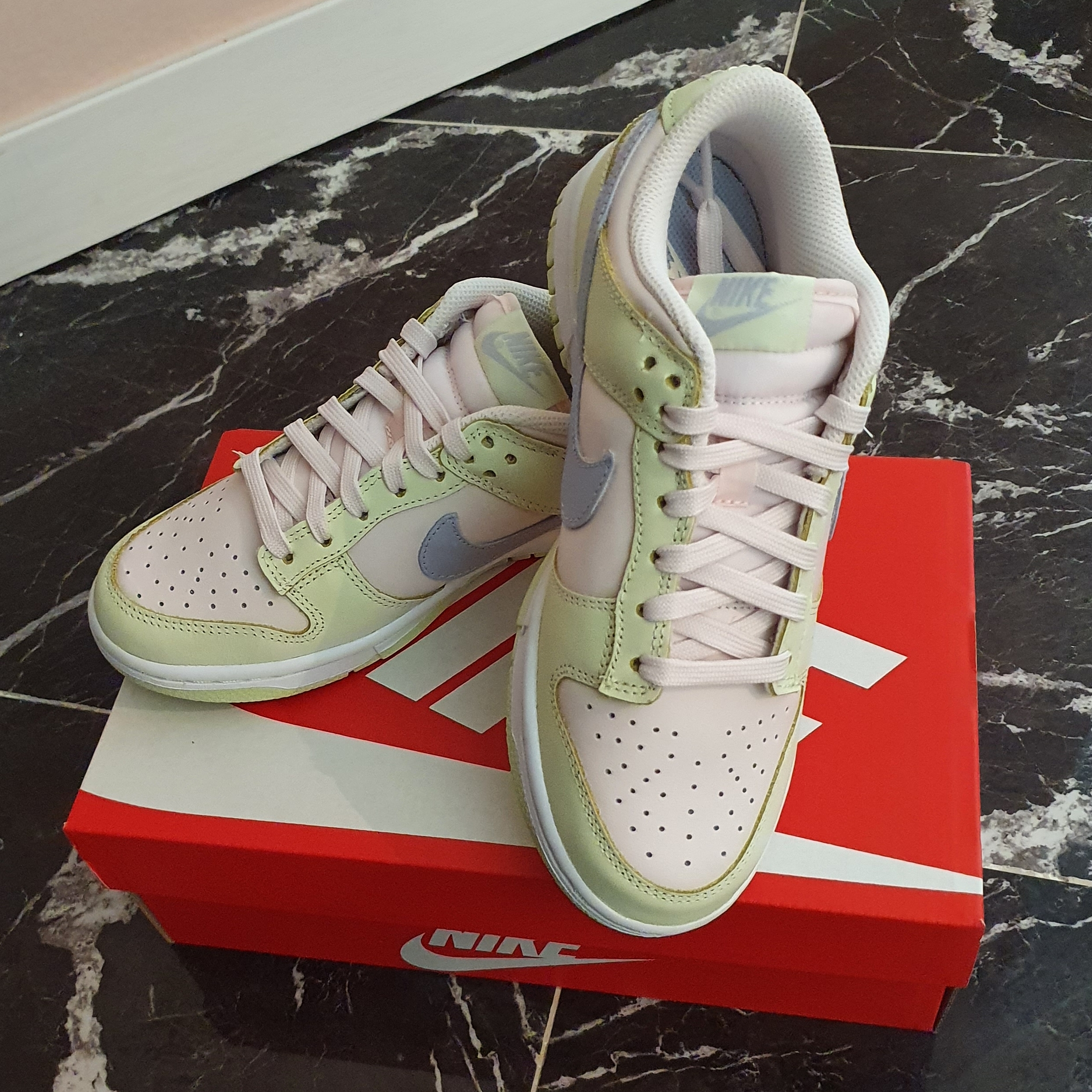 (W) Nike Dunk Low Light Soft Pink 착용 스타일