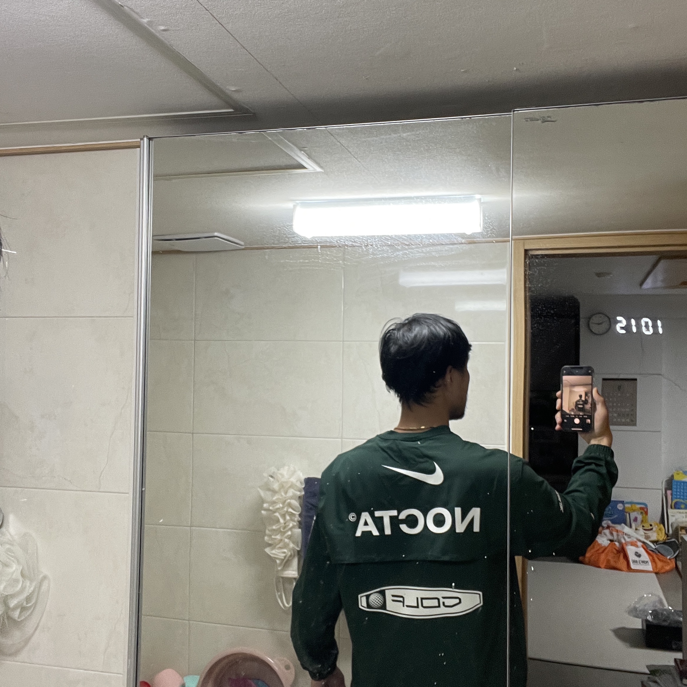 Nike x Drake Nocta Golf Crewneck Top Green - Asia 착용 스타일 - 2