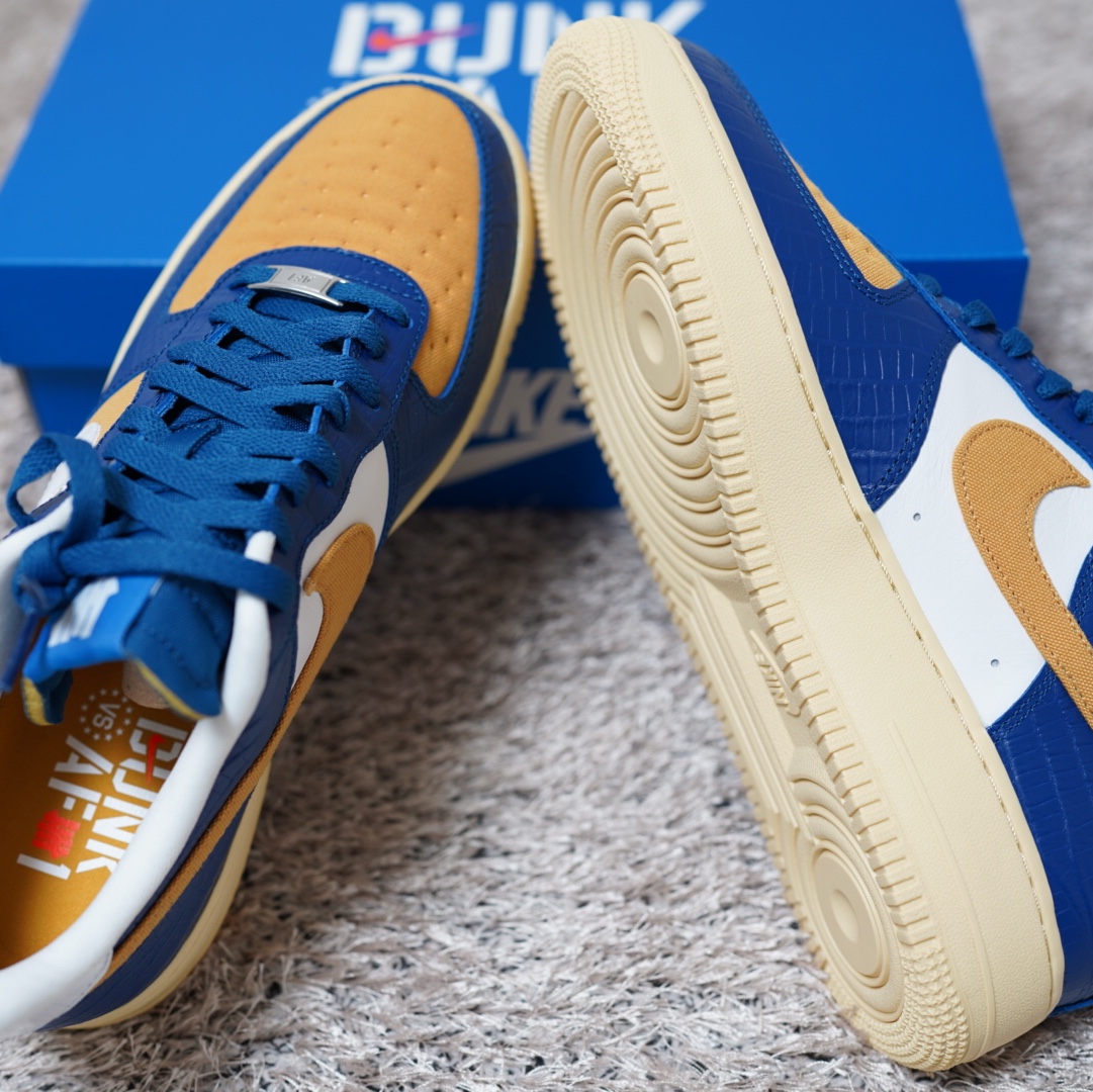 Nike x Undefeated Air Force 1 Low SP 5 On It Court Blue 착용 스타일 - 1