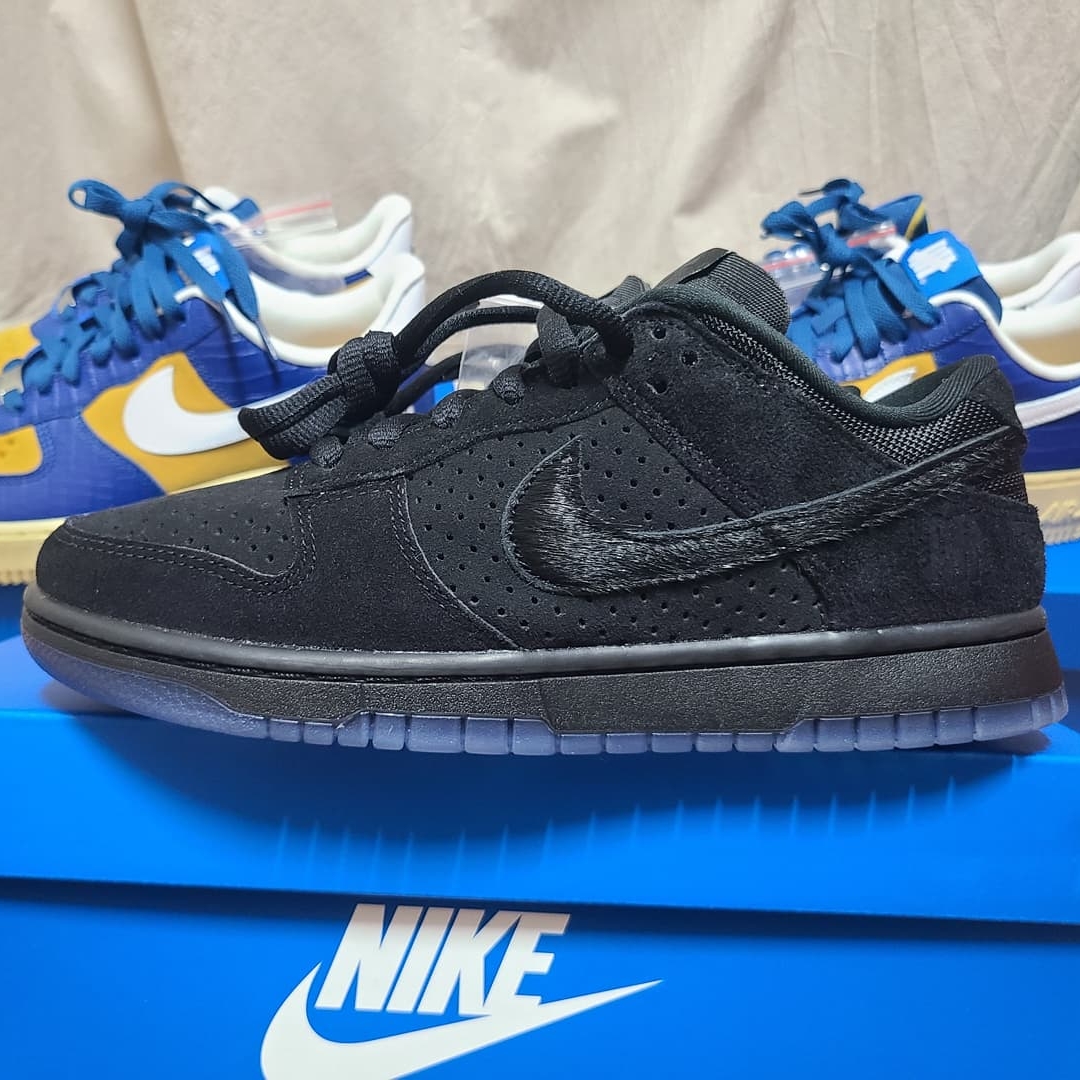 Nike x Undefeated Dunk Low SP 5 On It Black 착용 스타일