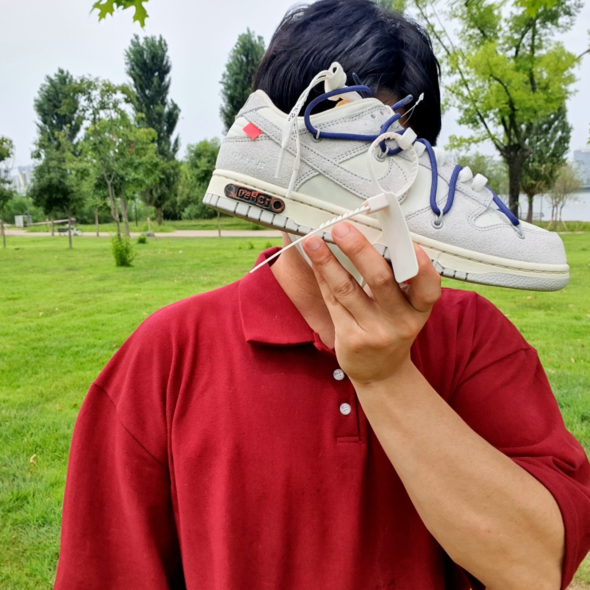 Nike x Off-White Dunk Low The 50 - Lot 18 착용 스타일 - 2