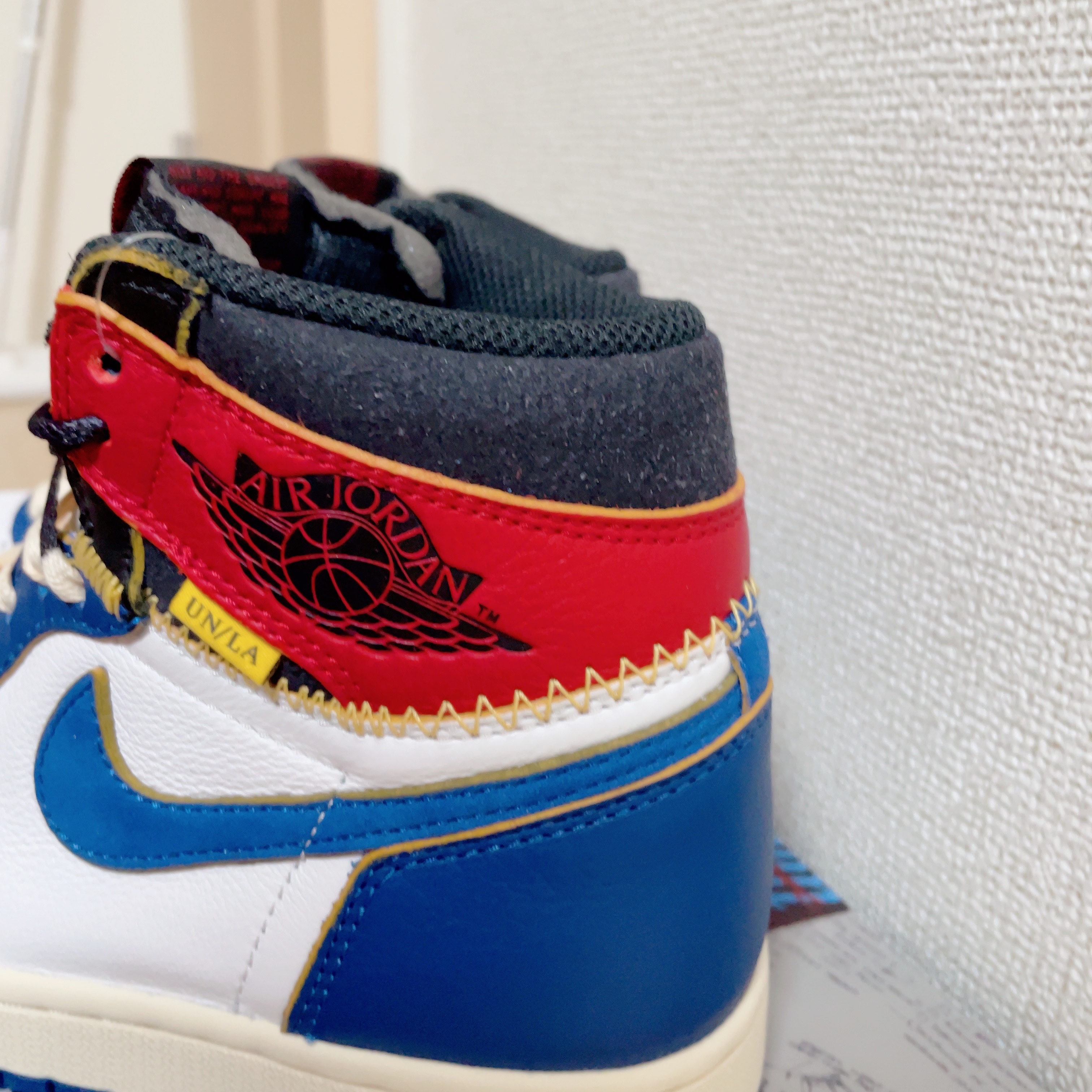 Jordan 1 x Union Retro High Blue Toe 착용 스타일 - 3