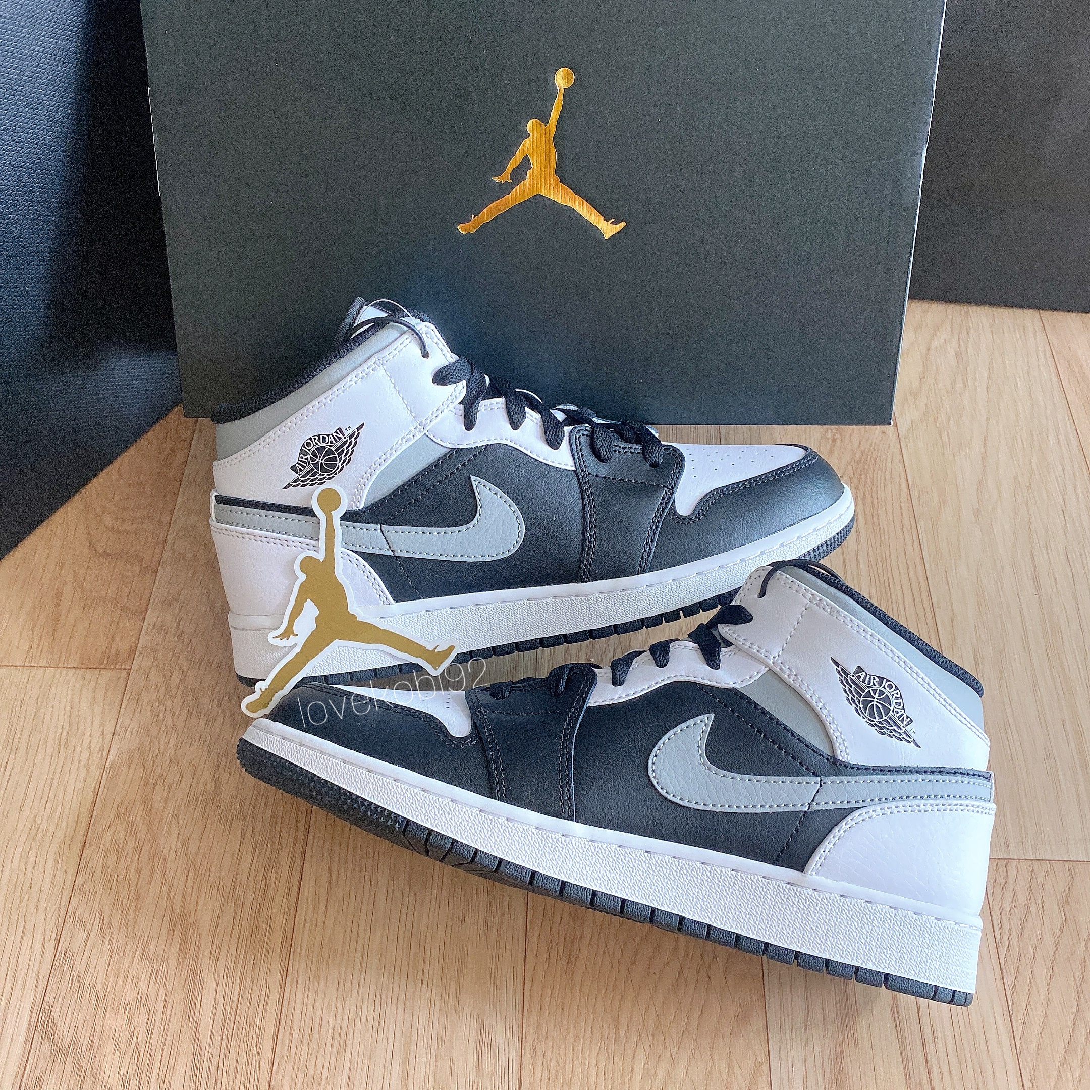 (GS) Jordan 1 Mid White Shadow 착용 스타일