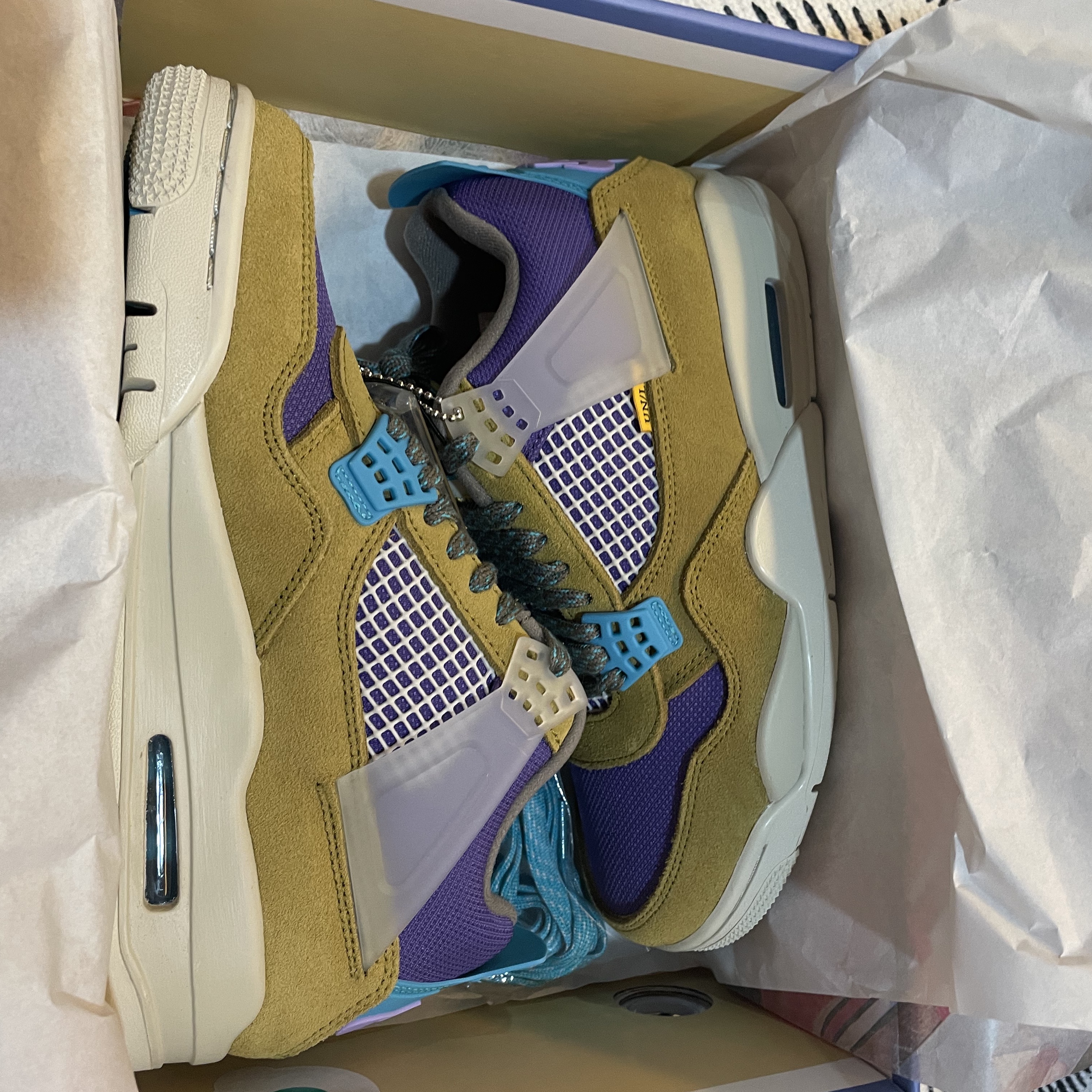 Jordan 4 x Union Retro SP Desert Moss 착용 스타일 - 2