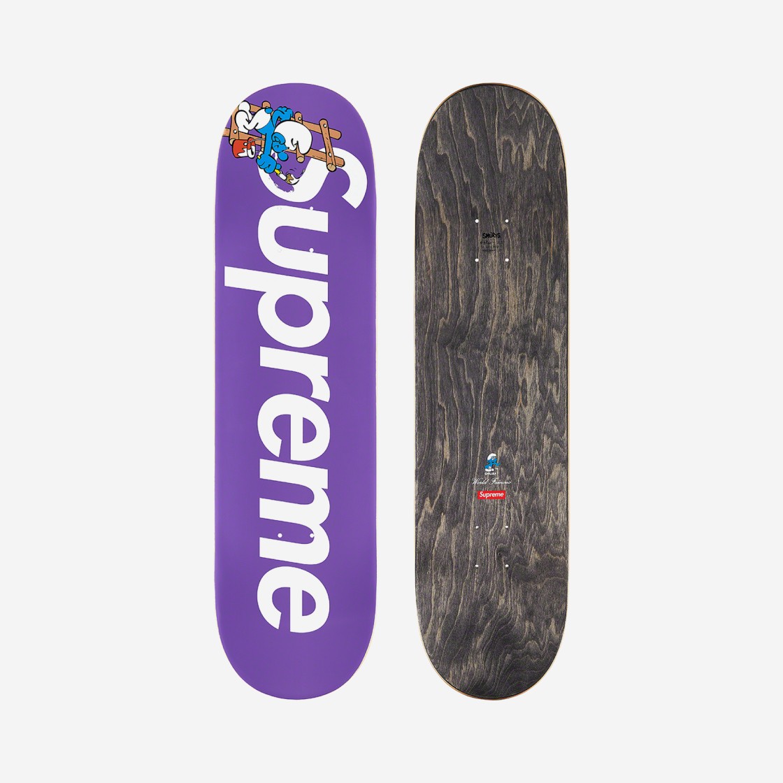 Supreme Smurf Skateboard Deck Purple - 20FW 상세 이미지 1