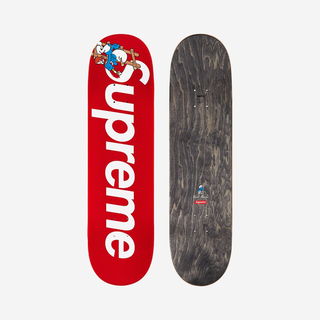 Supreme Smurf Skateboard Deck Red - 20FW 상세 이미지 1