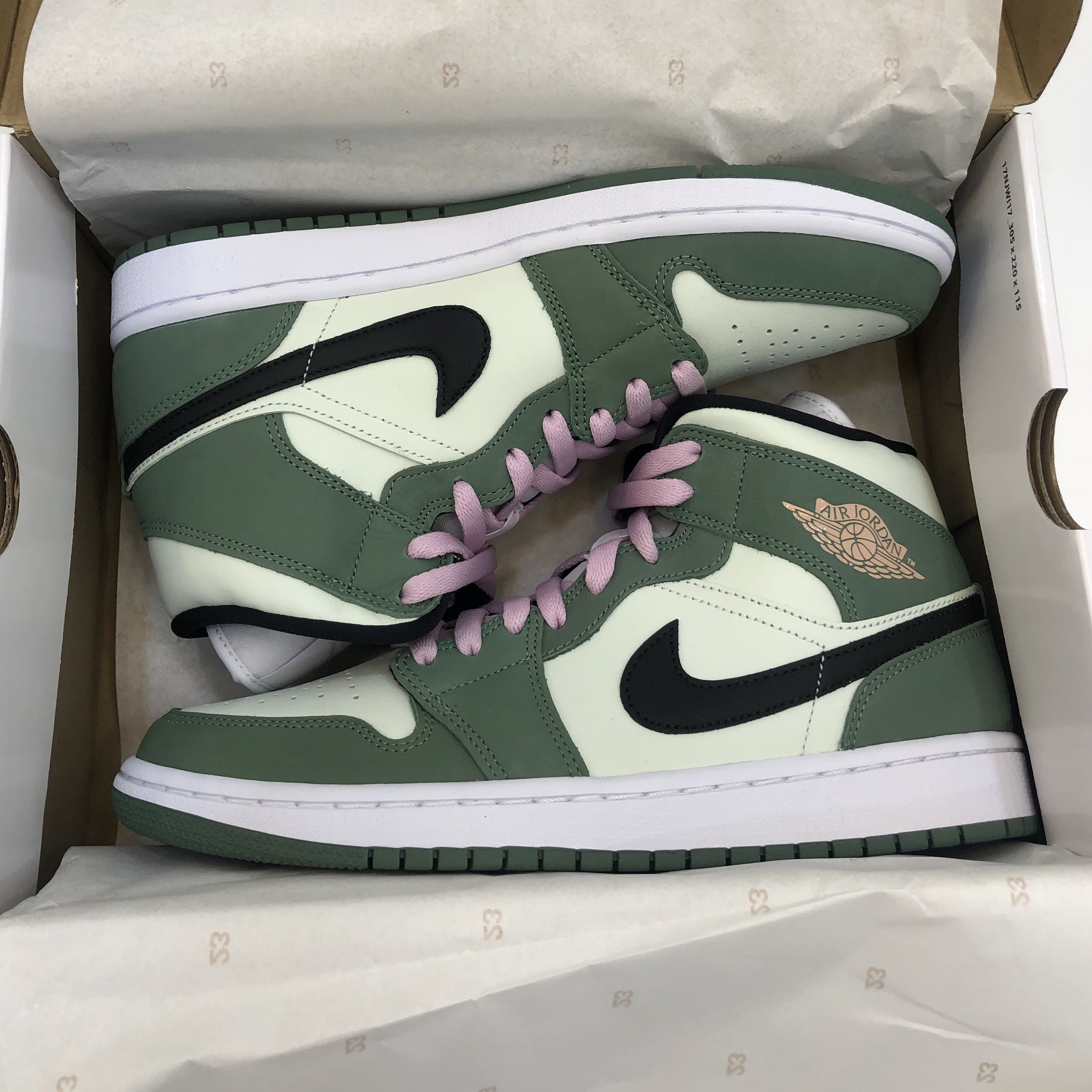 (W) Jordan 1 Mid SE Dutch Green 착용 스타일