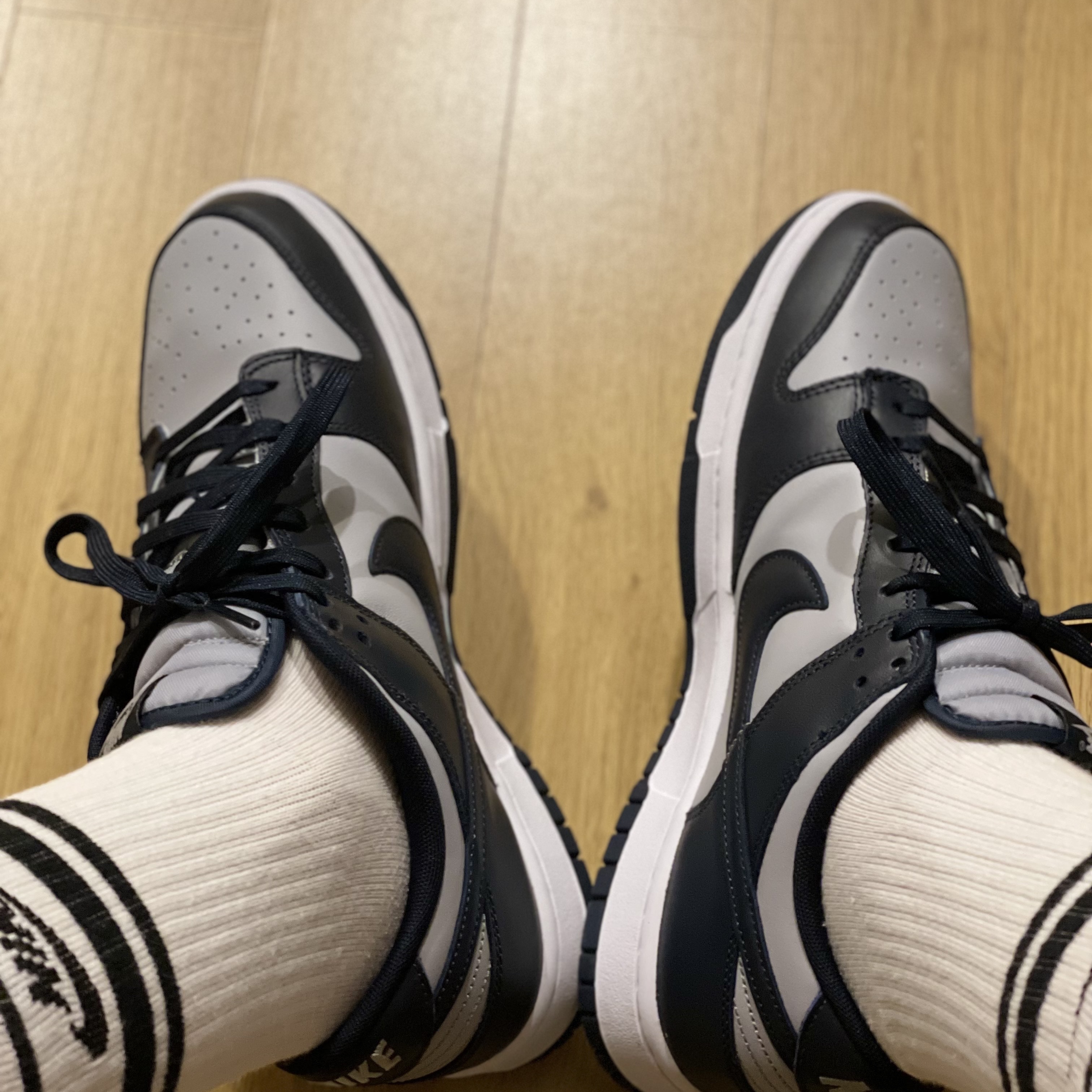 Nike Dunk Low Retro Championship Grey 착용 스타일 - 2