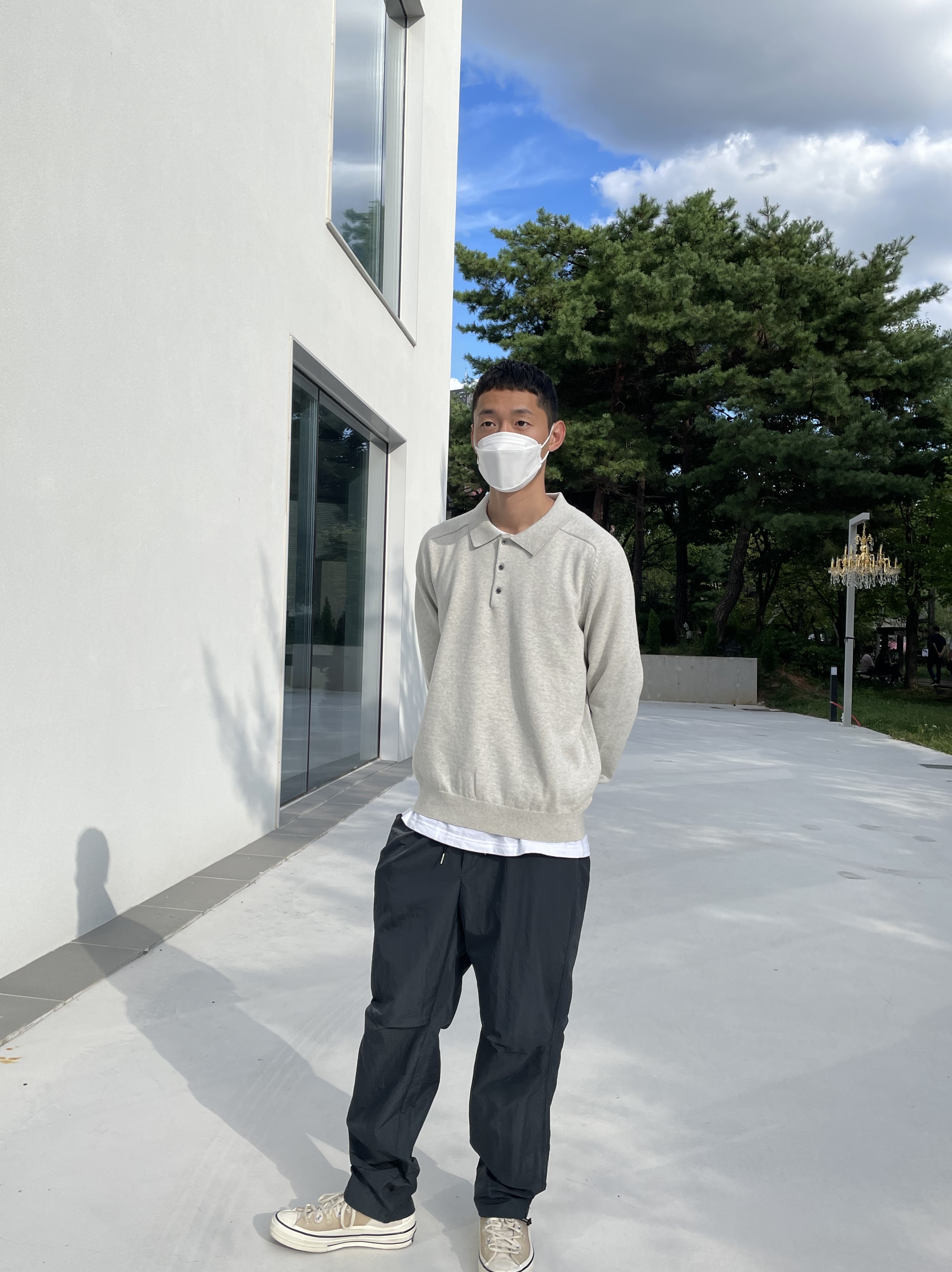 Converse x Kim Jones Chuck 70 Utility Wave High Natural Ivory 착용 스타일 - 1