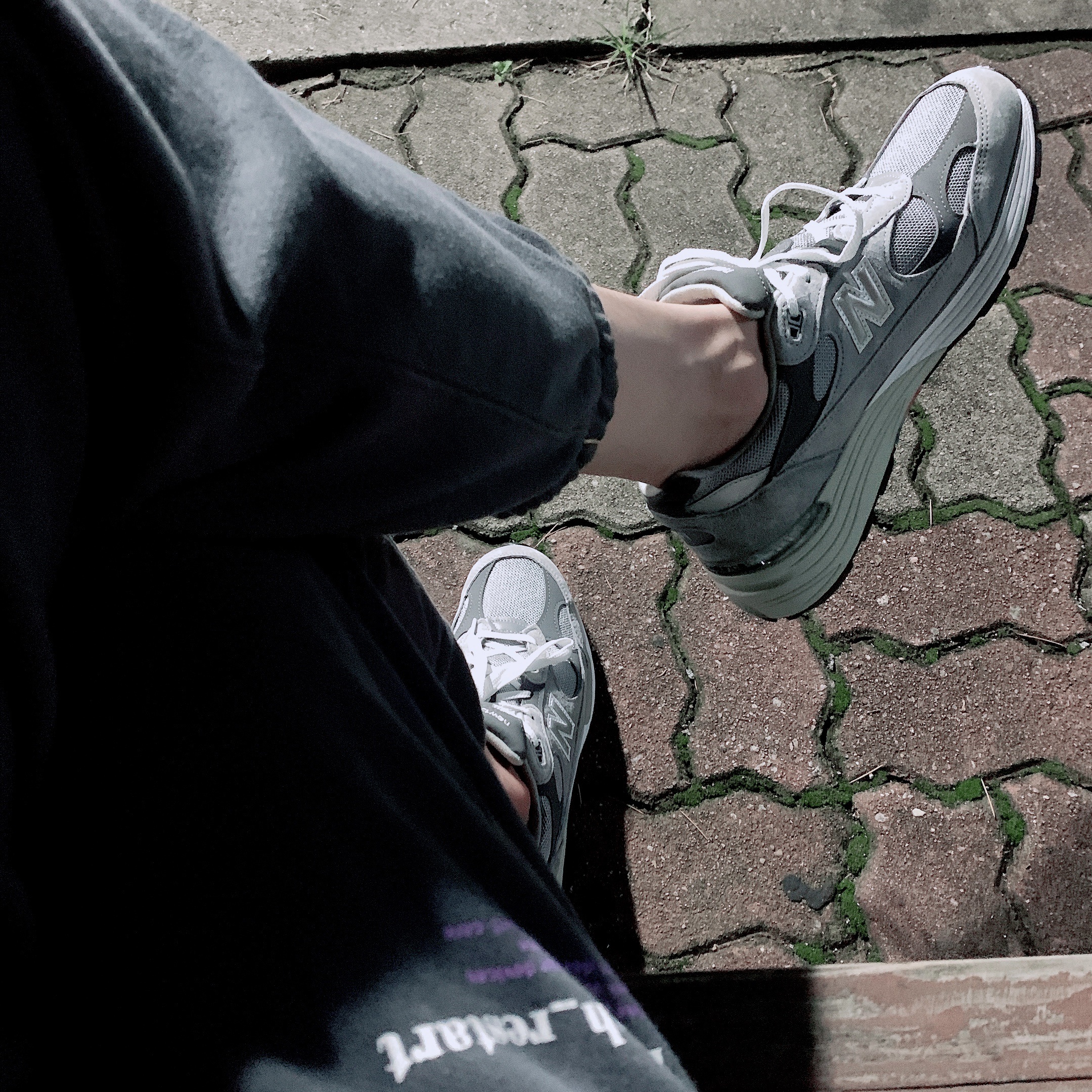 New Balance 992 Made in USA Grey - D Standard 착용 스타일 - 1