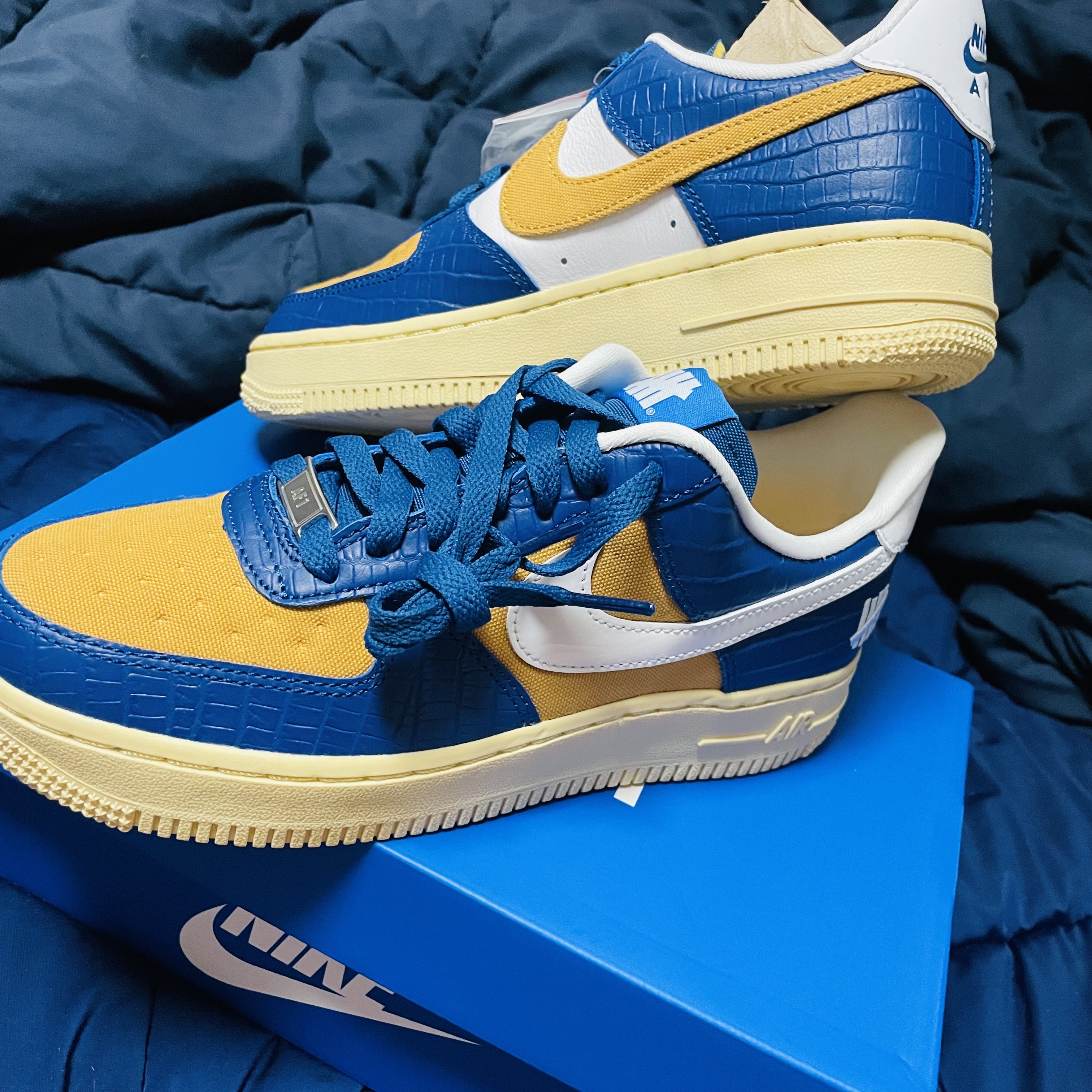 Nike x Undefeated Air Force 1 Low SP 5 On It Court Blue 착용 스타일 - 1