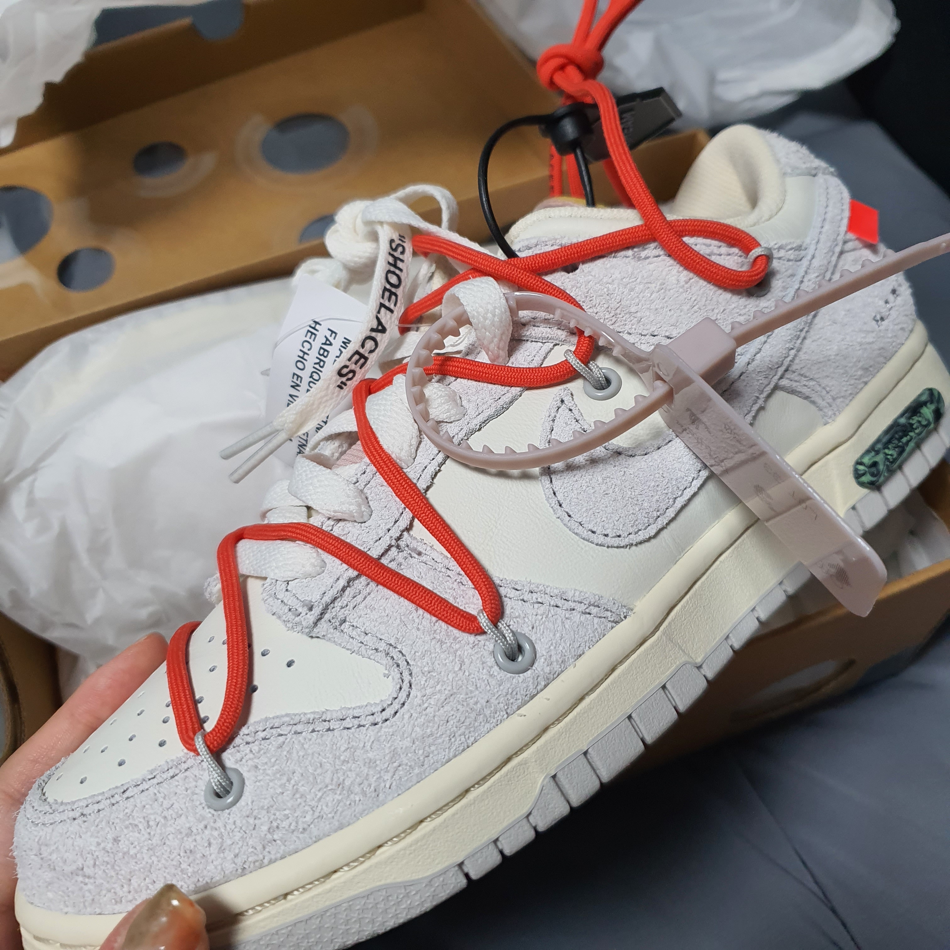 Nike x Off-White Dunk Low The 50 - Lot 33 착용 스타일 - 3