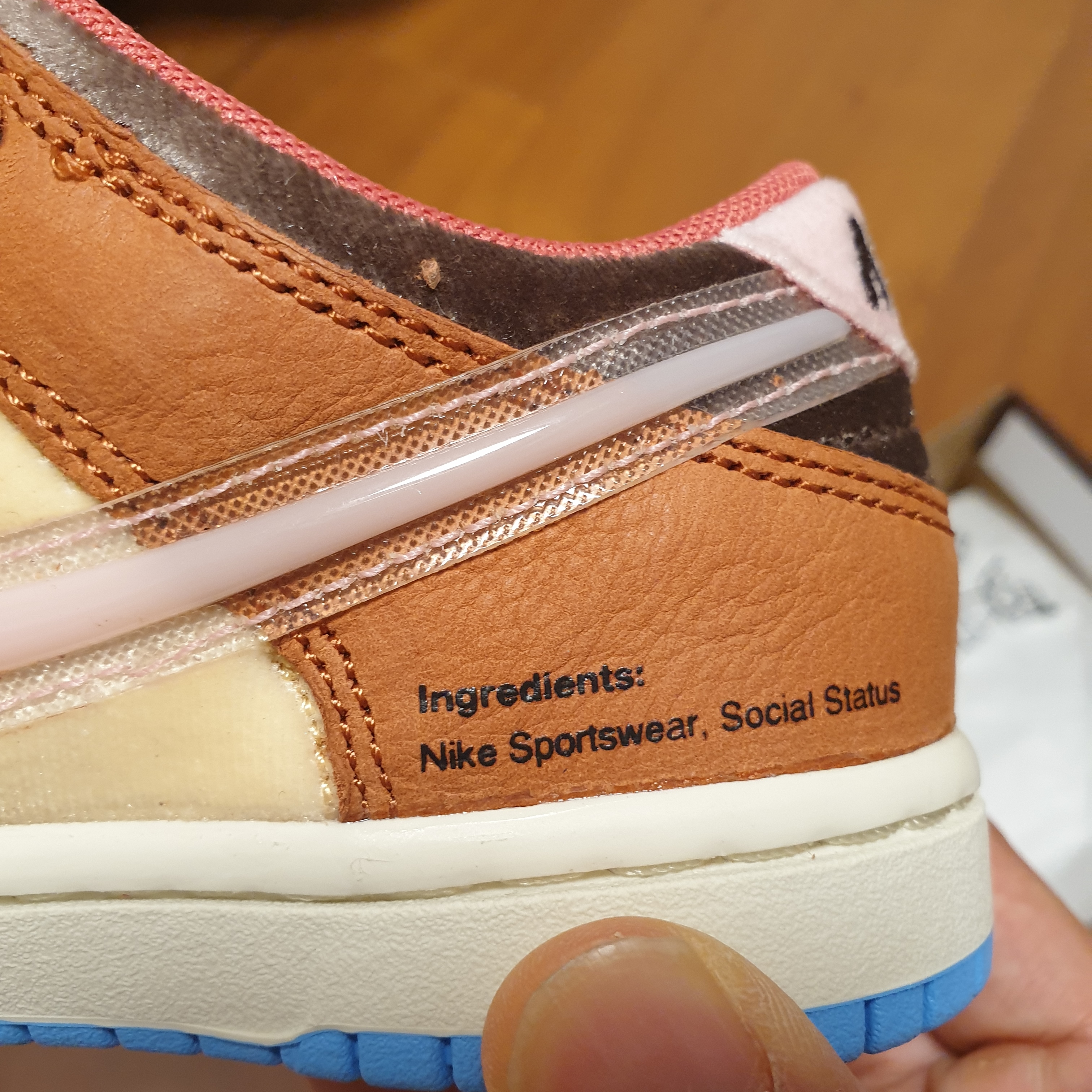 (PS) Nike x Social Status Dunk Low Free Lunch Chocolate Milk 착용 스타일 - 4
