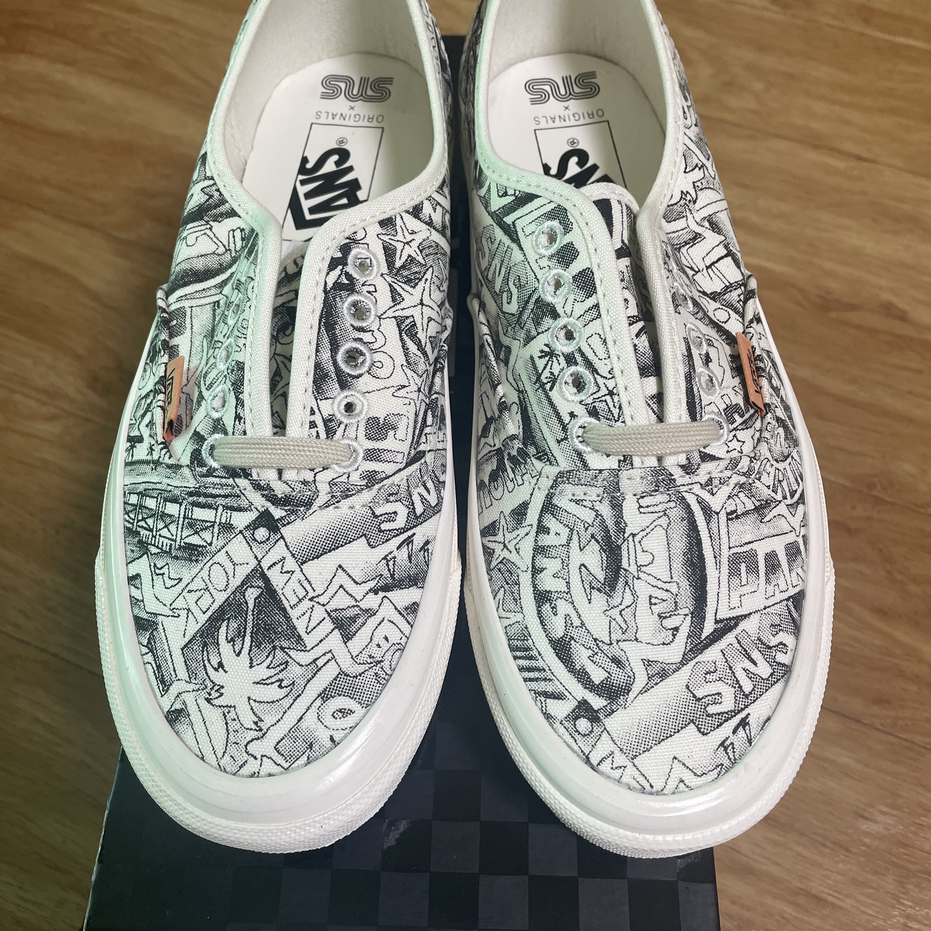 Vans Vault x SNS OG Authentic LX Marshmallow 착용 스타일 - 1