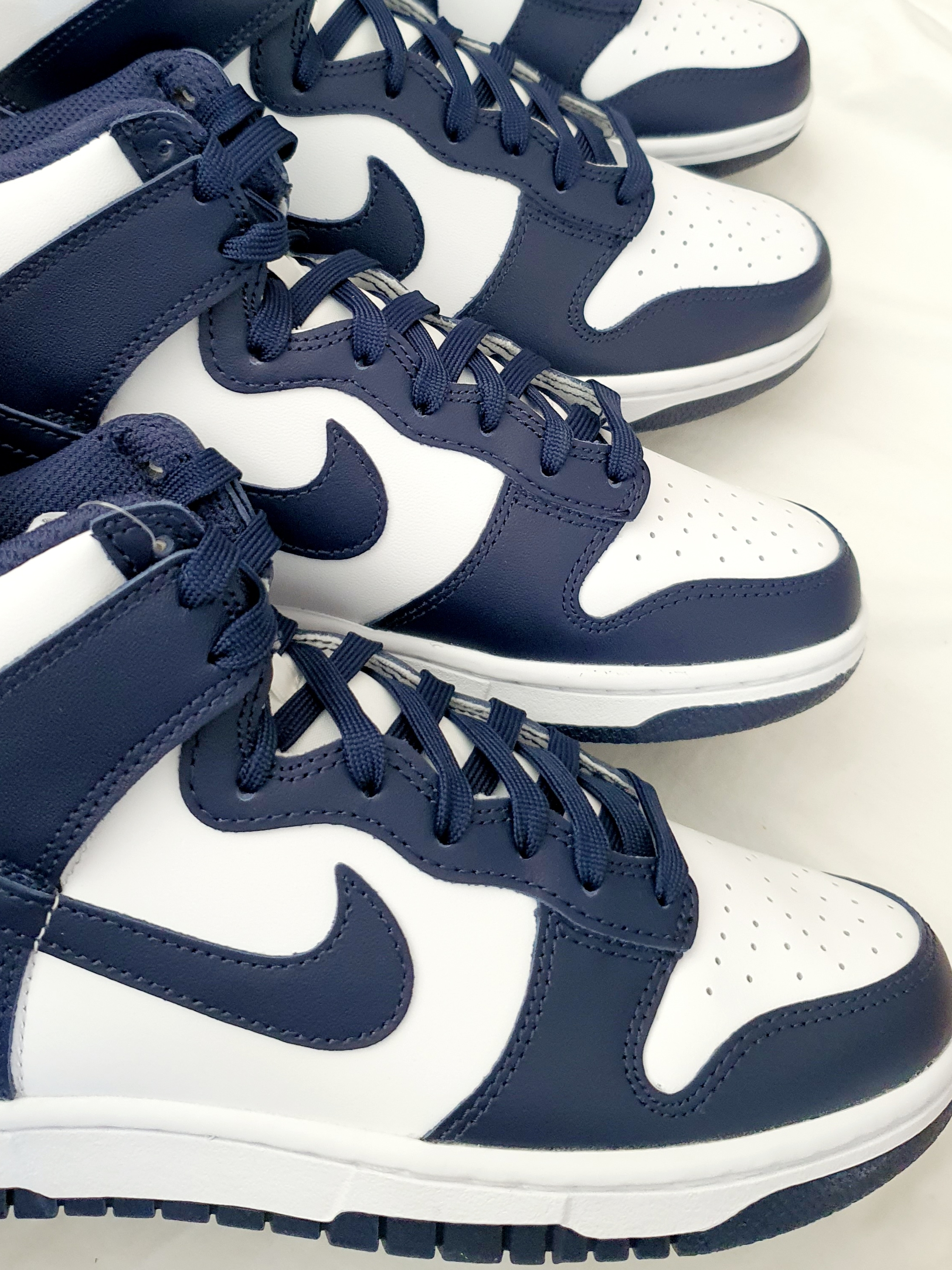 Nike Dunk High Retro Championship Navy, (GS) Nike Dunk High Championship Navy 착용 스타일