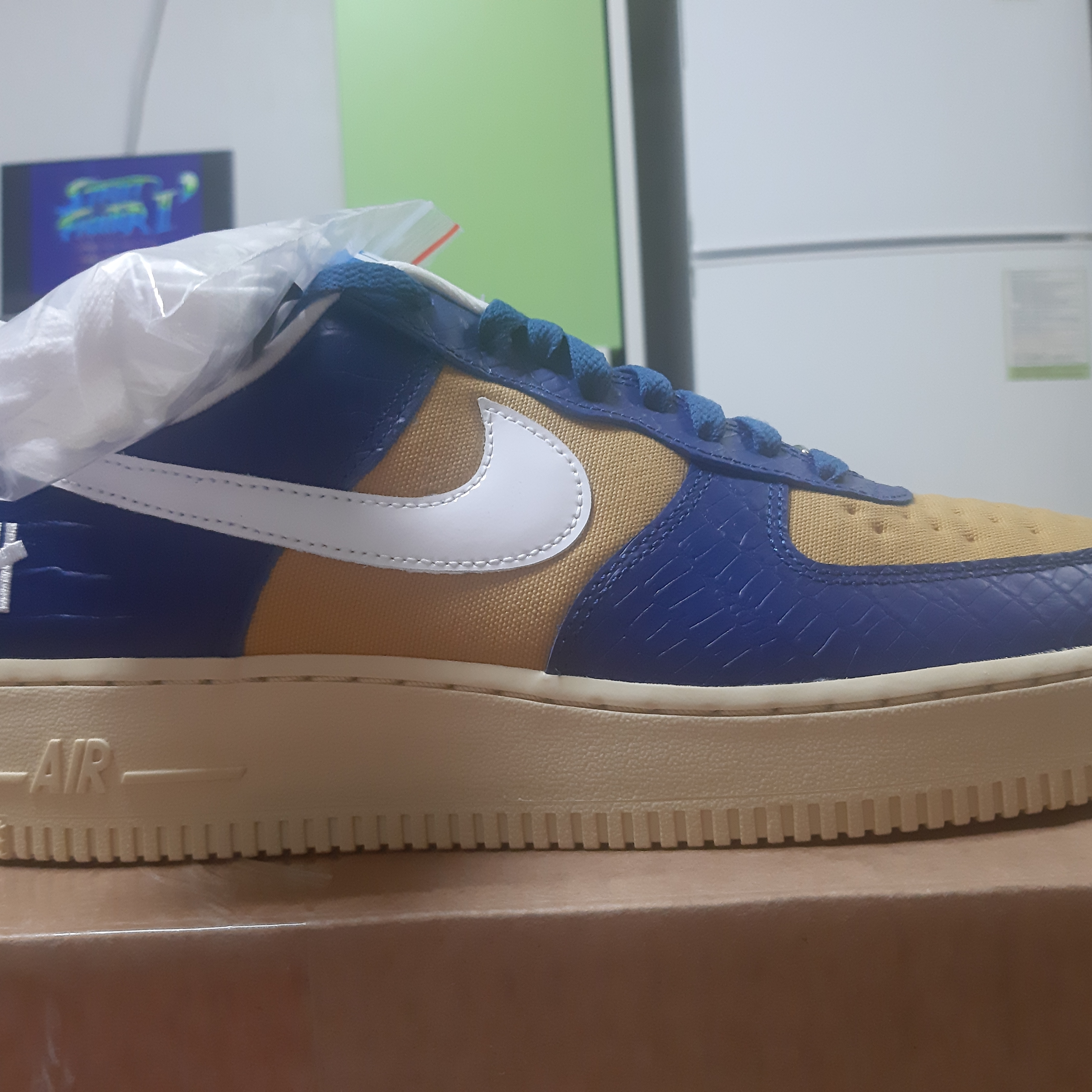 Nike x Undefeated Air Force 1 Low SP 5 On It Court Blue 착용 스타일 - 5