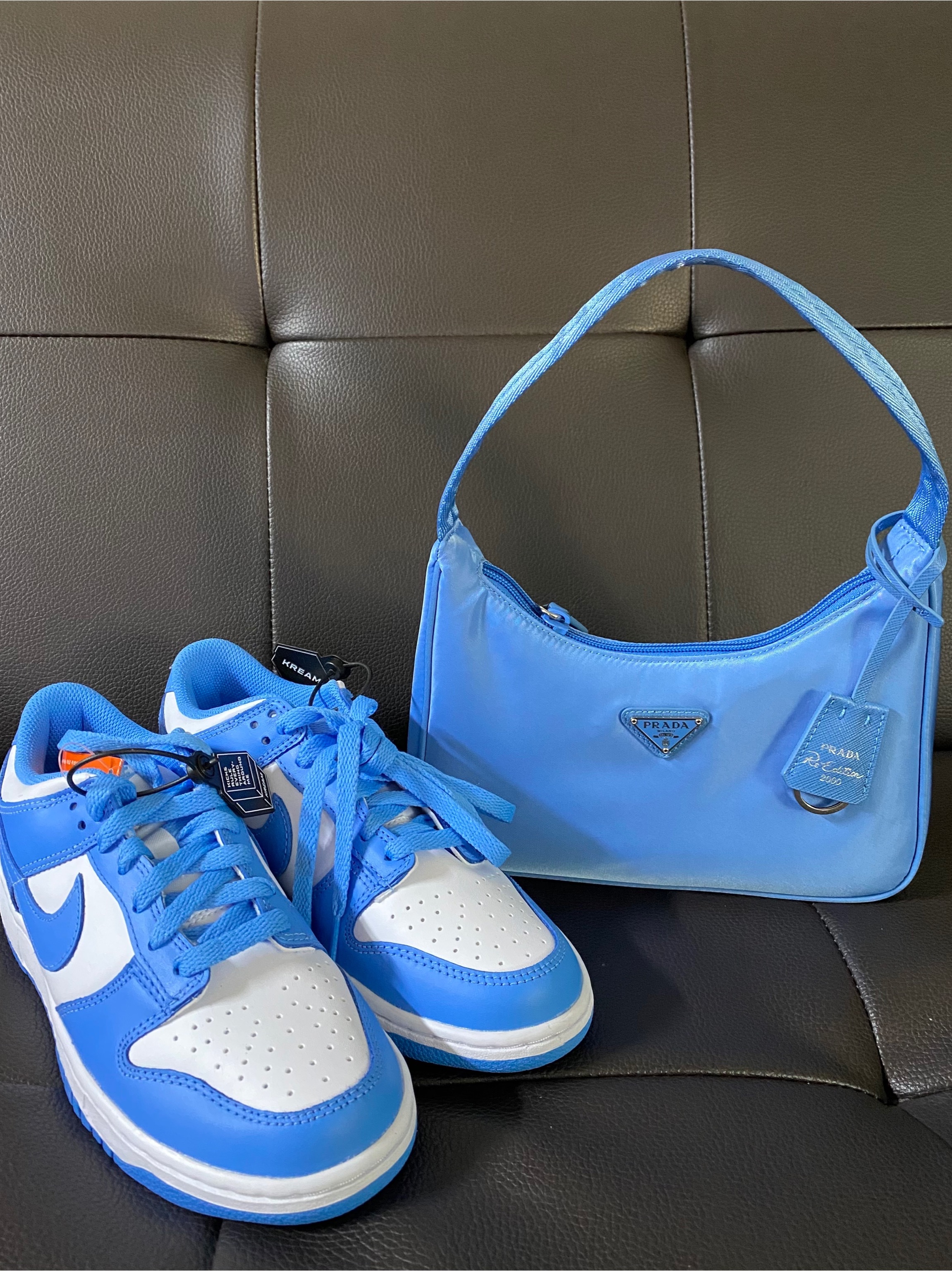 (GS) Nike Dunk Low University Blue, Nike Dunk Low Retro University Blue 착용 스타일