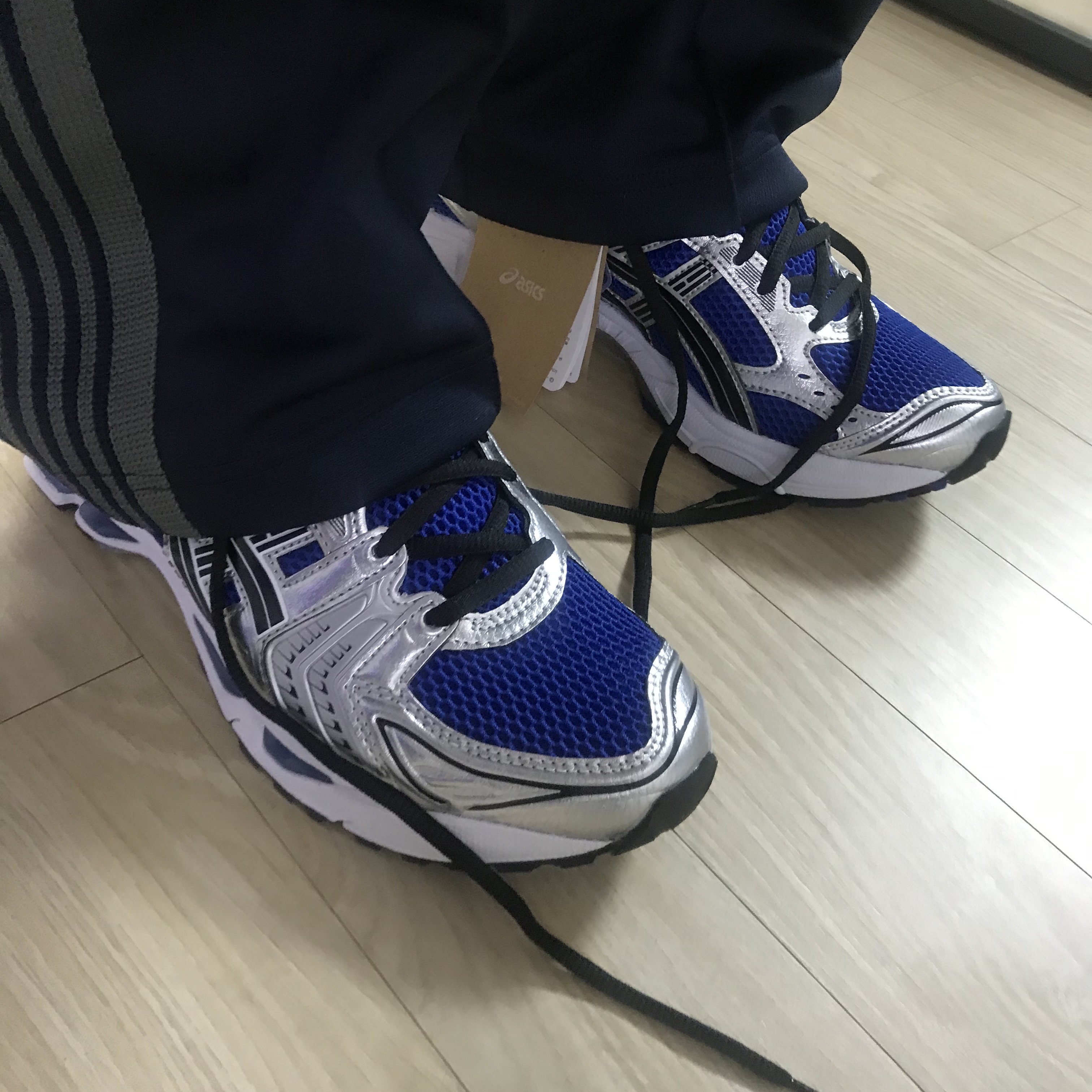 Asics Gel-Kayano 14 Monaco Blue Black 착용 스타일 - 2