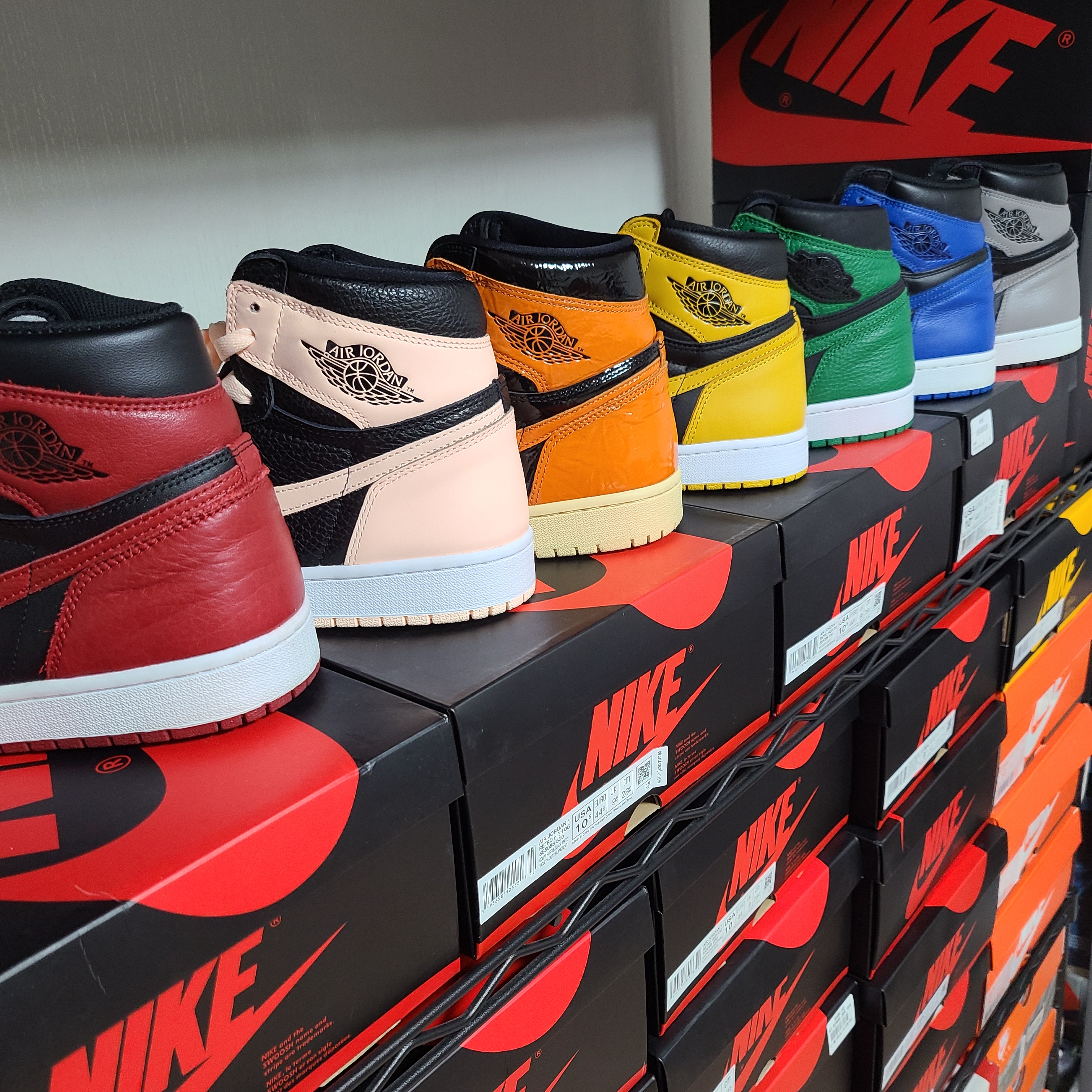 Jordan 1 Retro High OG Bred Banned 2016, Jordan 1 Retro High Shattered Backboard 3.0 착용 스타일