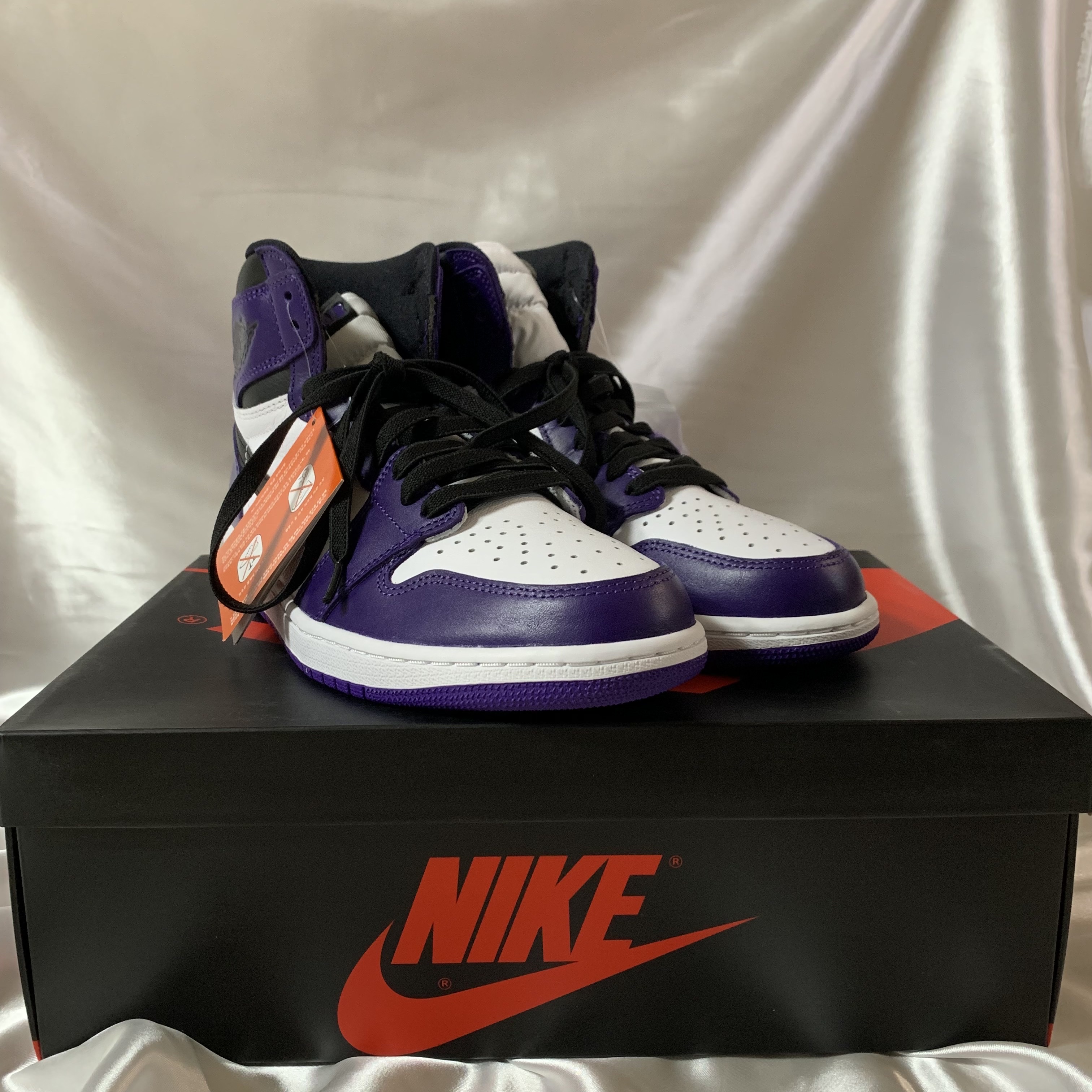 Jordan 1 Retro High OG Court Purple 2020 착용 스타일 - 3
