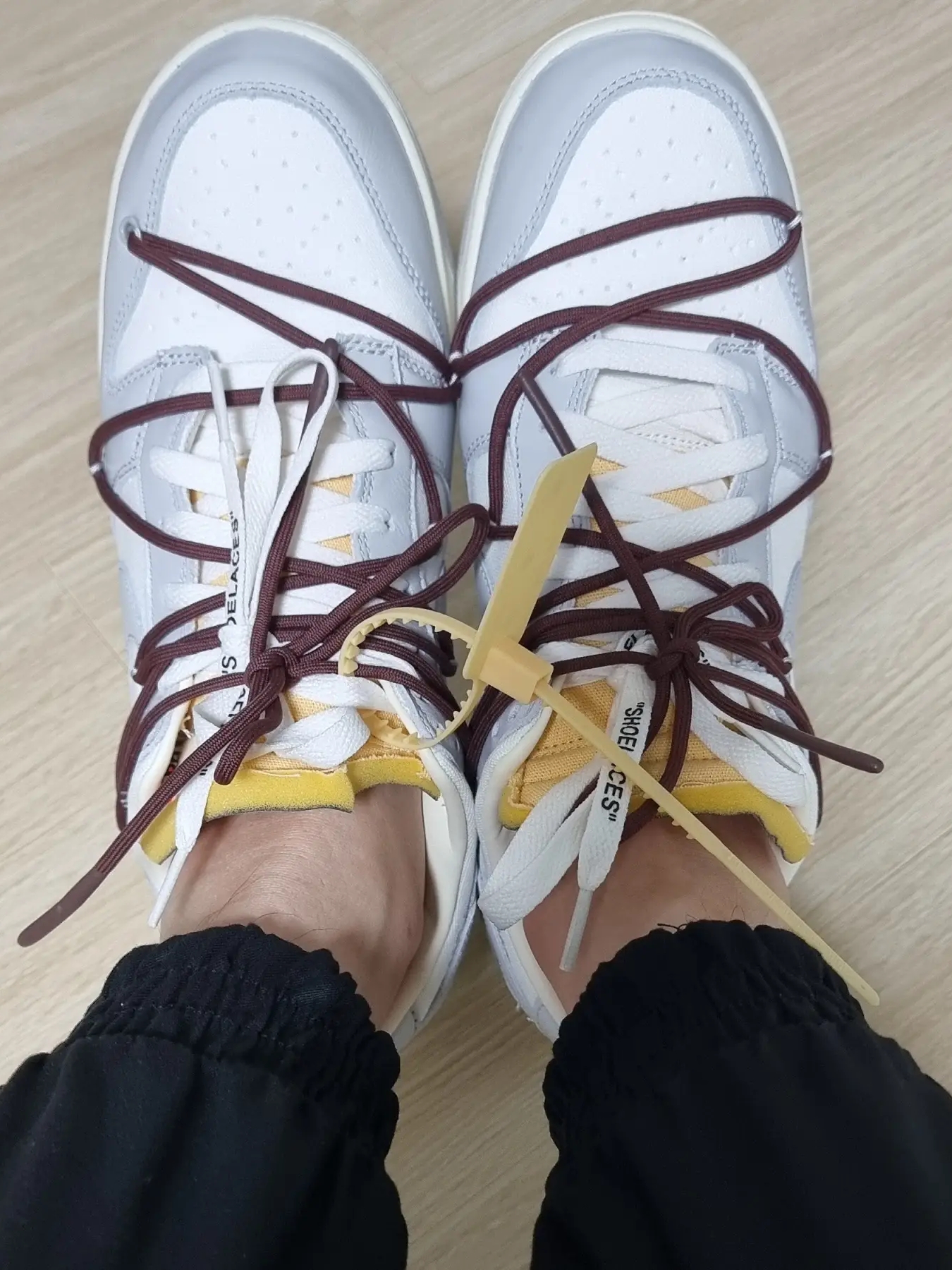Nike x Off-White Dunk Low The 50 - Lot 46 착용 스타일 - 2