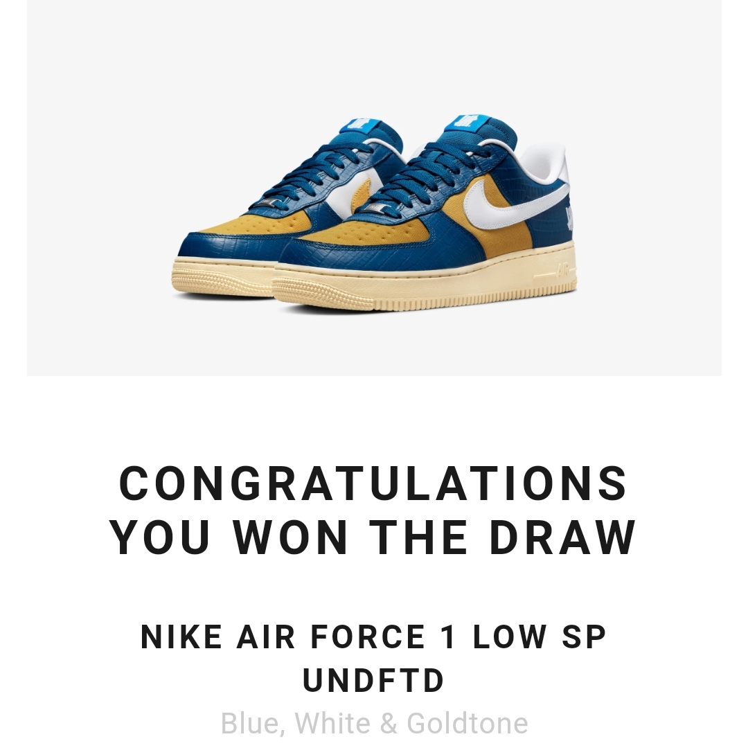 Nike x Undefeated Air Force 1 Low SP 5 On It Court Blue 착용 스타일 - 1