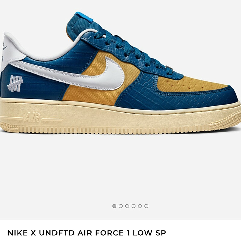 Nike x Undefeated Air Force 1 Low SP 5 On It Court Blue 착용 스타일 - 1