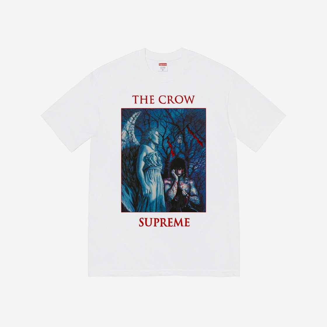 Supreme x The Crow T-Shirt White - 21FW 상세 이미지 1