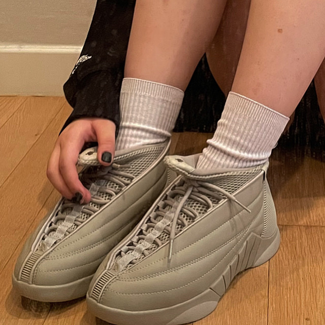 (W) Jordan 15 x Billie Eilish Retro SP Beige 착용 스타일