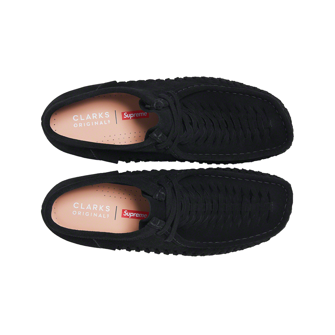 클락스 x 슈프림 우븐 왈라비 블랙(Clarks x Supreme Woven Wallabee Black) - 2