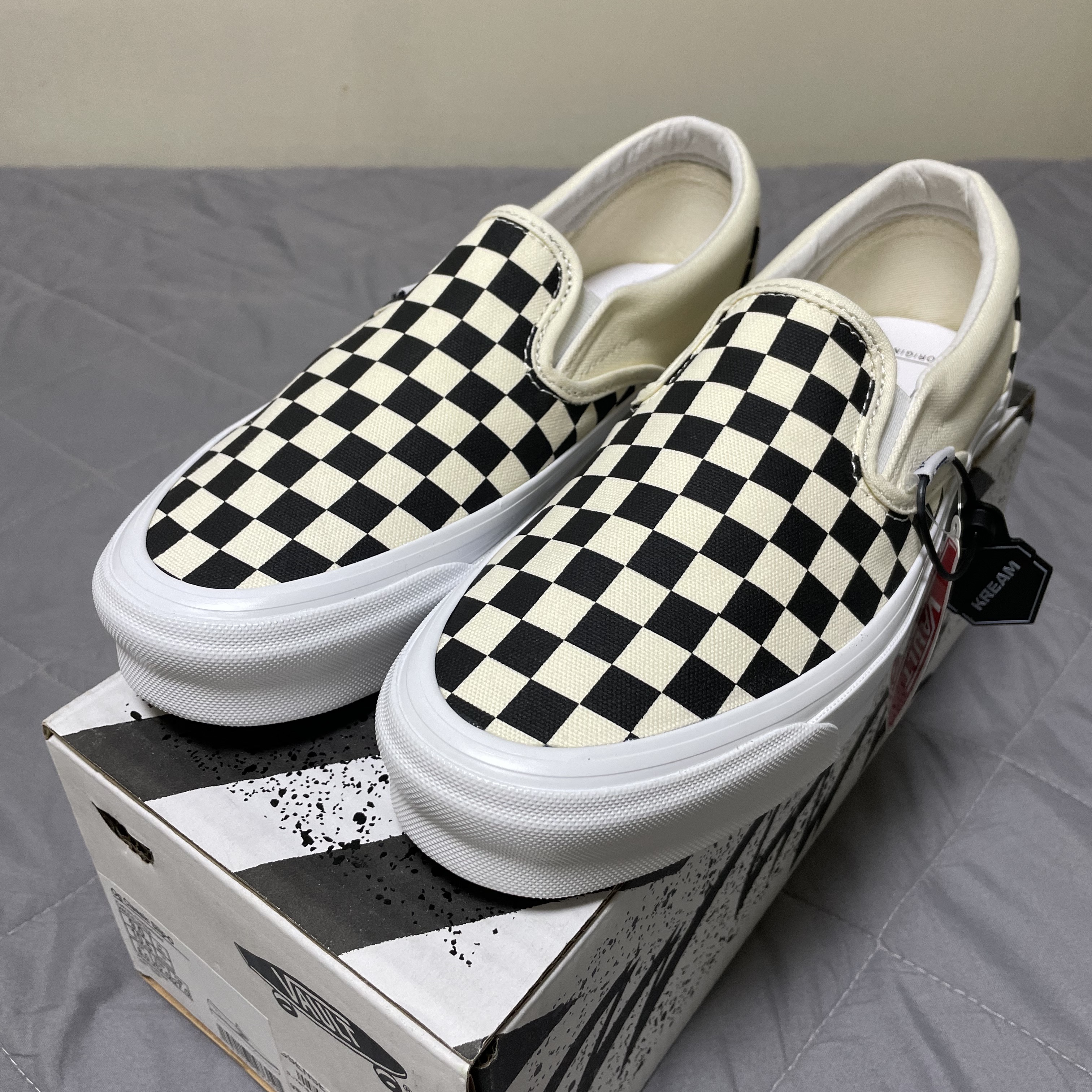 Vans Vault OG Classic Slip-On Checkerboard 착용 스타일 - 2