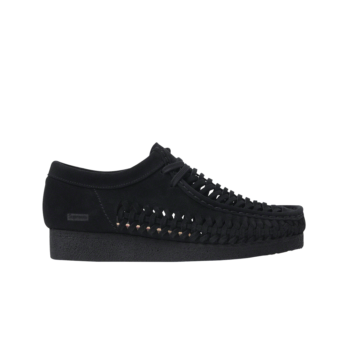 클락스 x 슈프림 우븐 왈라비 블랙(Clarks x Supreme Woven Wallabee Black) - 1