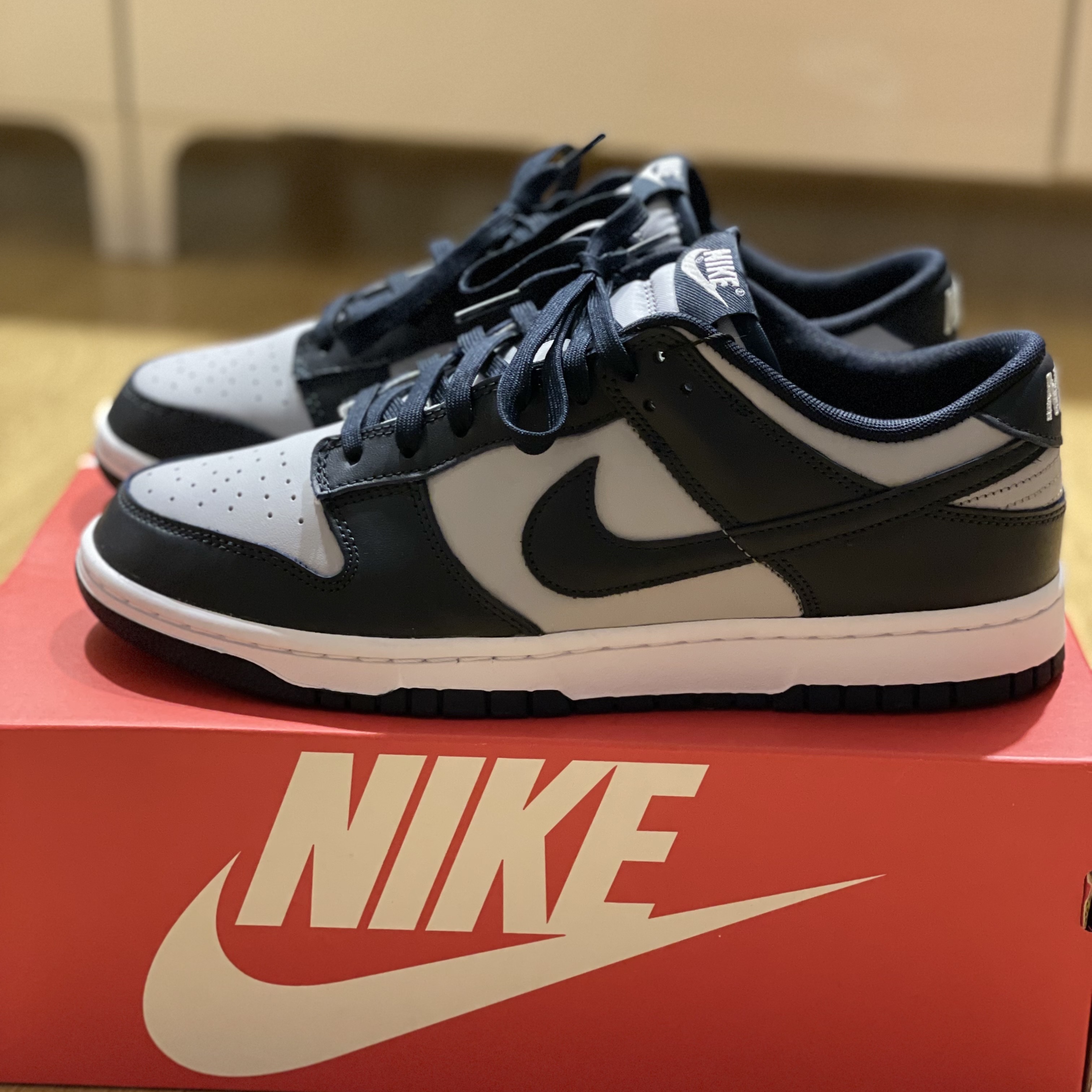 Nike Dunk Low Retro Championship Grey 착용 스타일 - 1