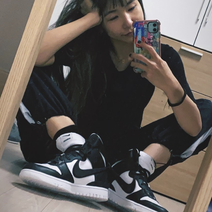 Nike x Ambush Dunk High Black 착용 스타일