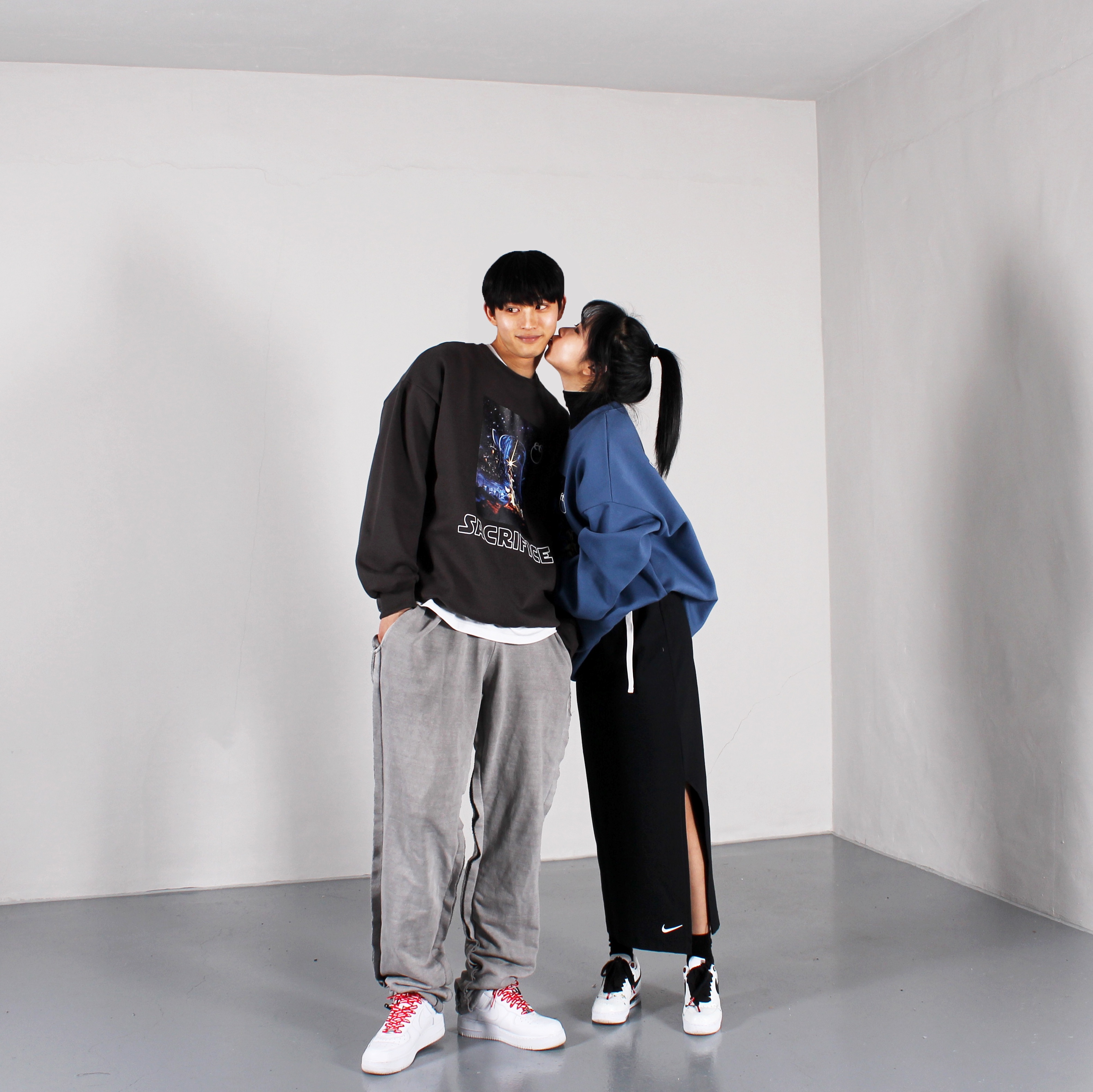 Nike x Supreme Air Force 1 Low White, Nike x Peaceminusone Air Force 1 Low Para-Noise 2.0 착용 스타일