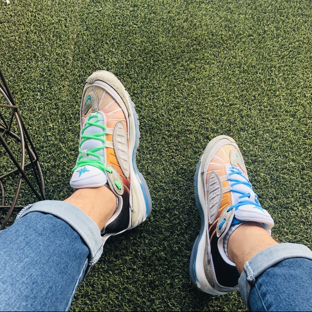 Nike Air Max 98 La Mezcla 착용 스타일