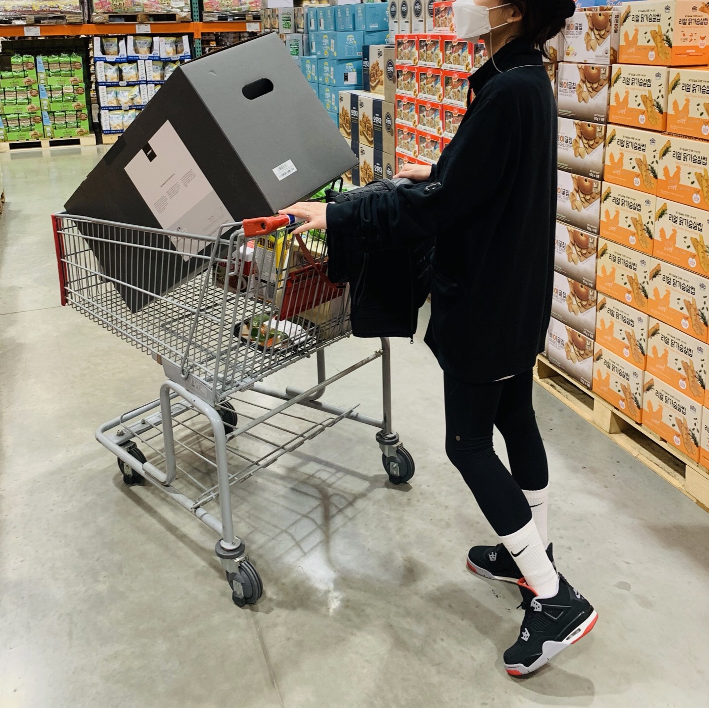 (GS) Jordan 4 Retro Bred 2019 착용 스타일