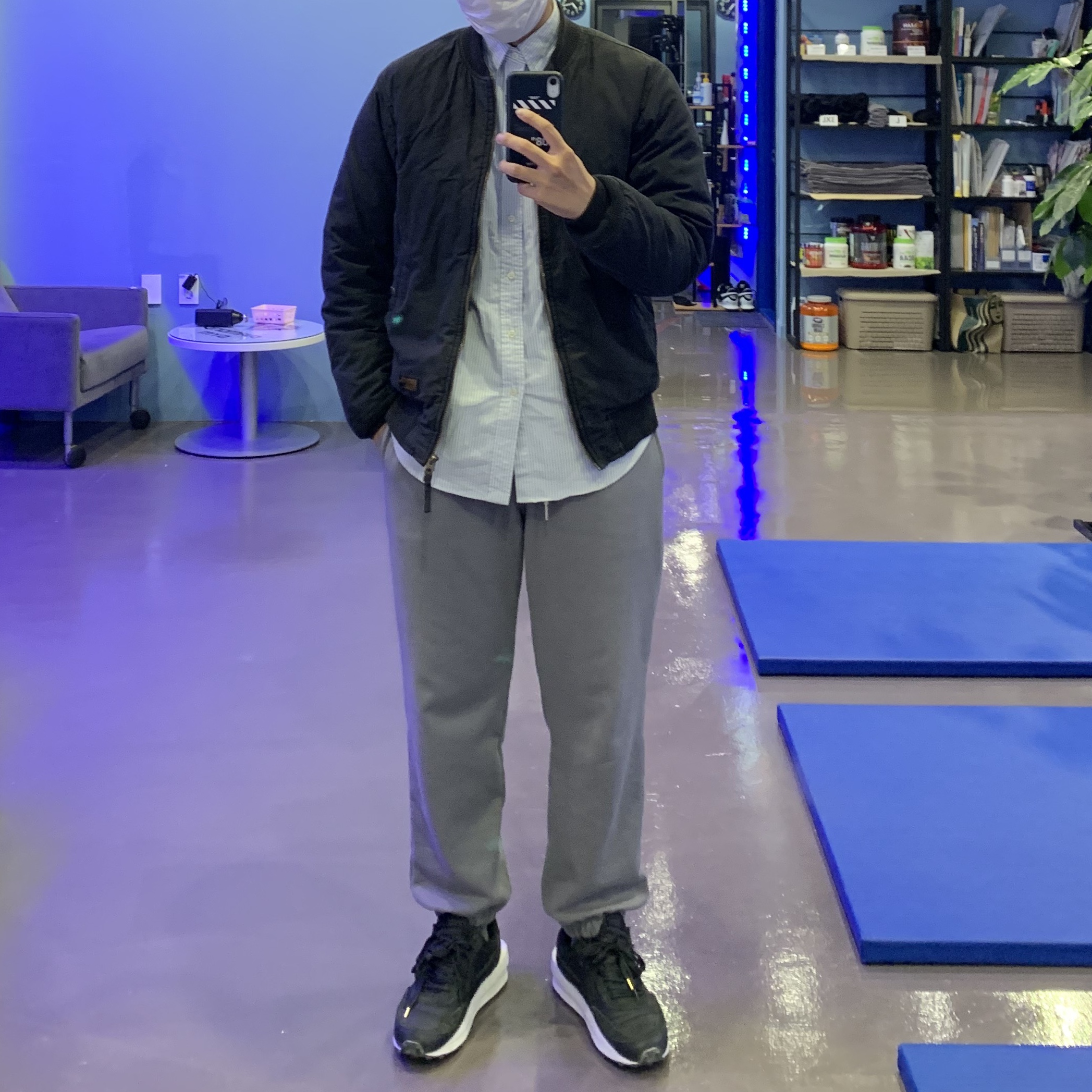 Nike x Sacai LDWaffle Black Nylon 착용 스타일