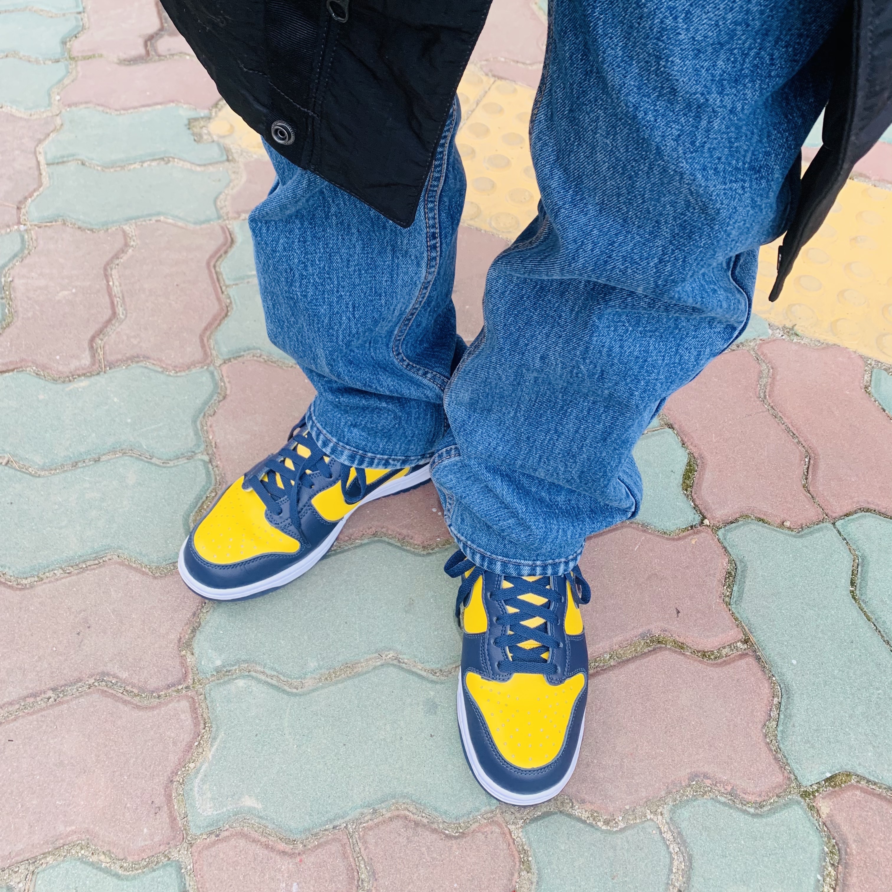 Nike Dunk High SP Maize & Blue 착용 스타일 - 1