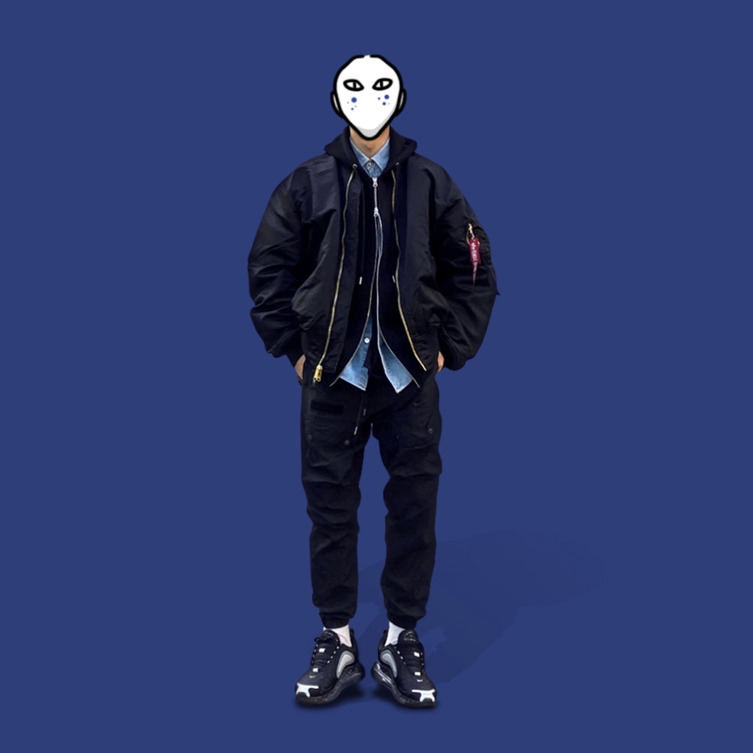 Nike x Undercover Air Max 720 Black 착용 스타일