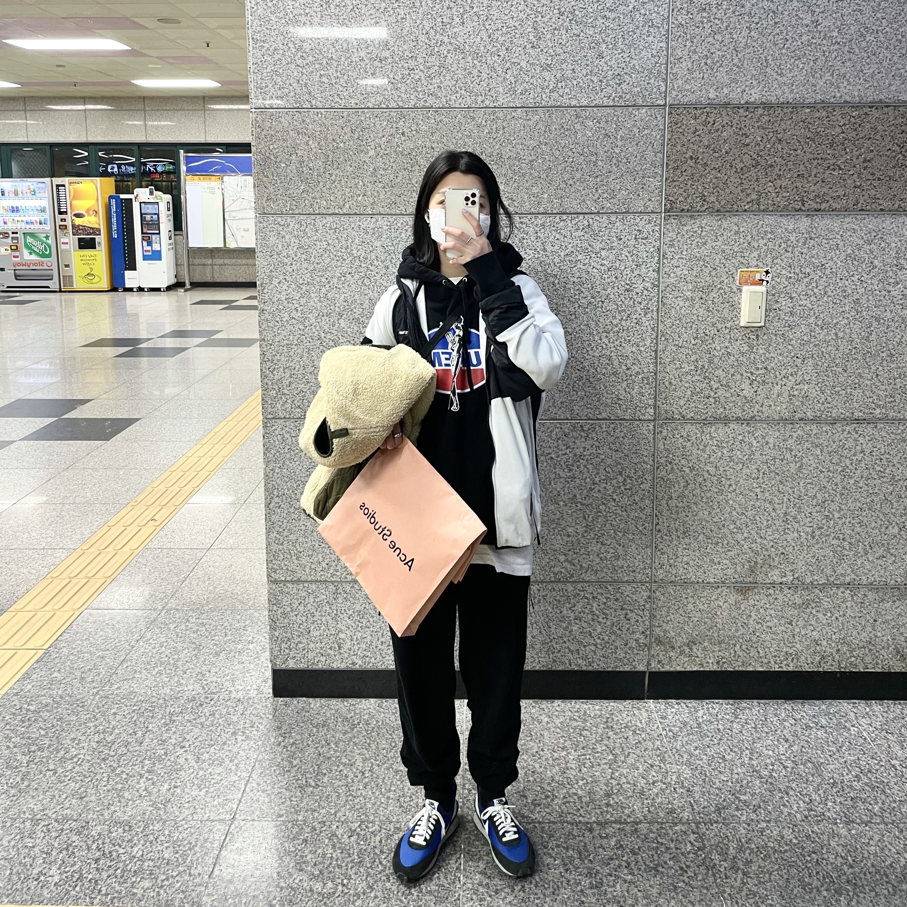Nike x Undercover Daybreak Blue Jay 착용 스타일